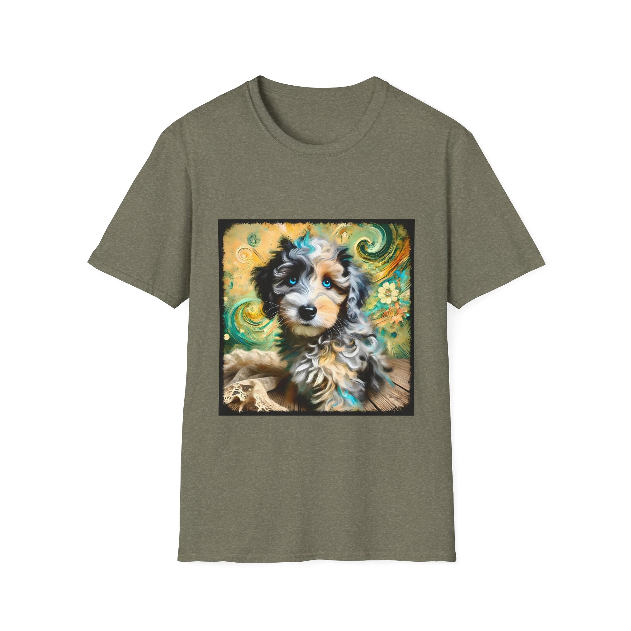 Aussiedoodle Emerald Swirl | Unisex Dog T-Shirt