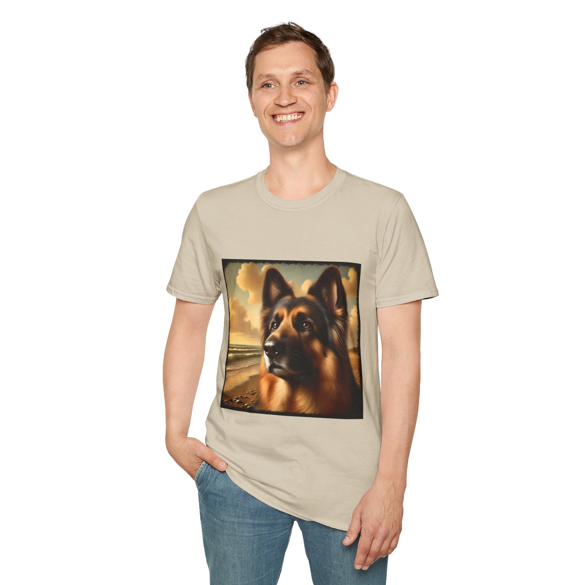 German Shepherd Beach Classic | Unisex Dog T-Shirt