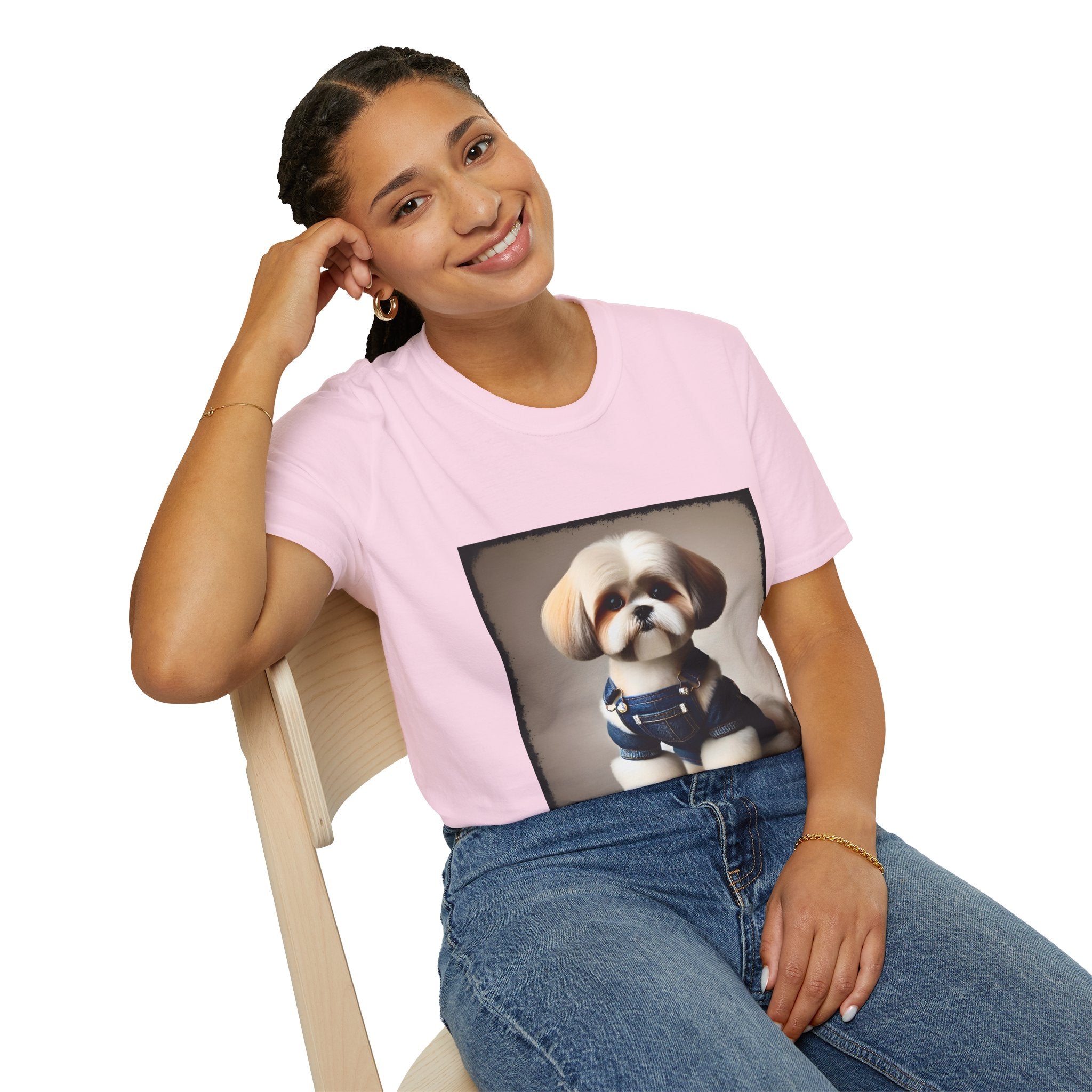 Shih Tzu Denim Doll | Unisex Dog T-Shirt