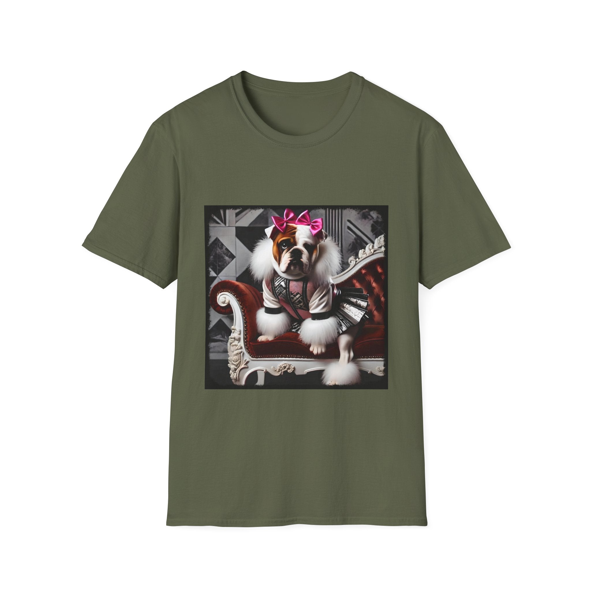 Bulldog Chic Rocker | Unisex Dog T-Shirt