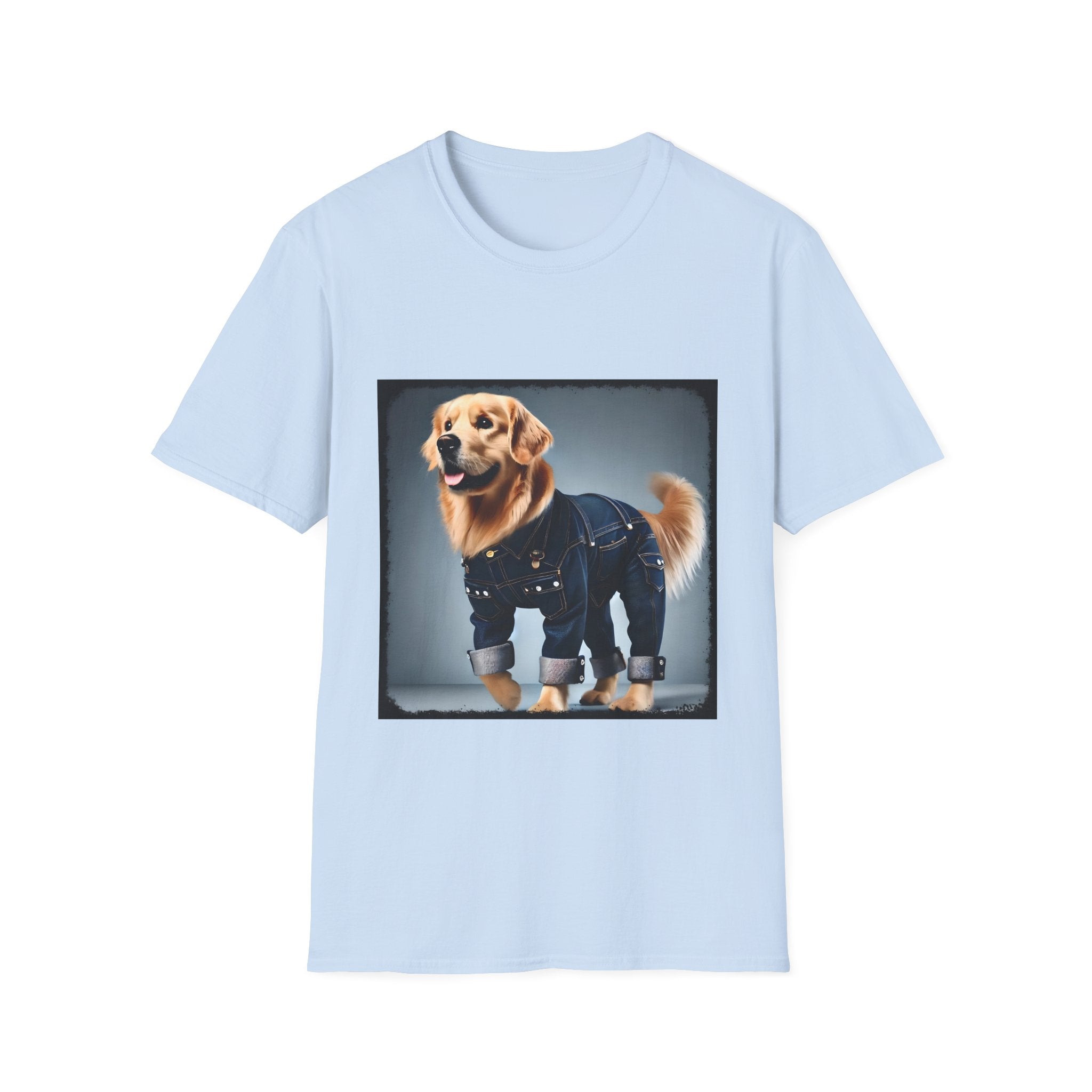 Golden Retriever Denim Diva | Unisex Dog T-Shirt