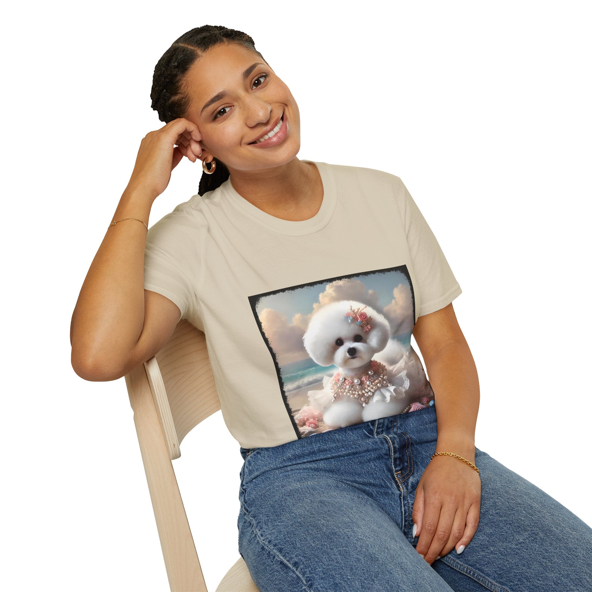 Bichon Frise Beach Beauty | Unisex Dog T-Shirt