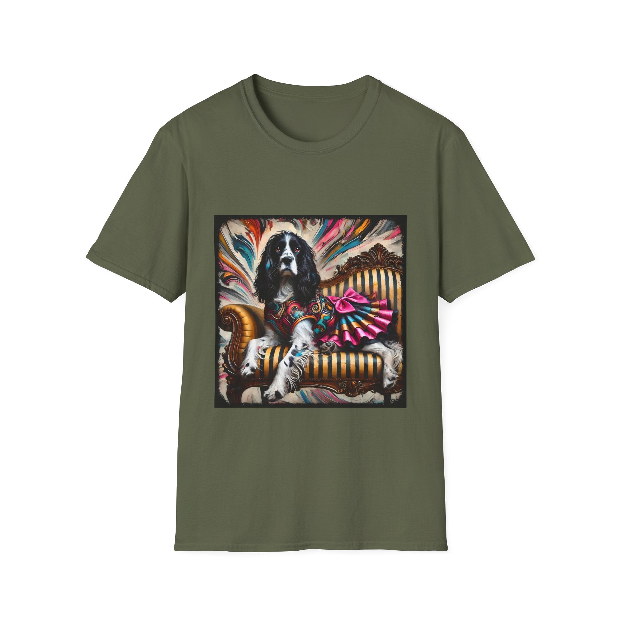 English Springer Spaniel Rebel Rocker | Unisex Dog T-Shirt