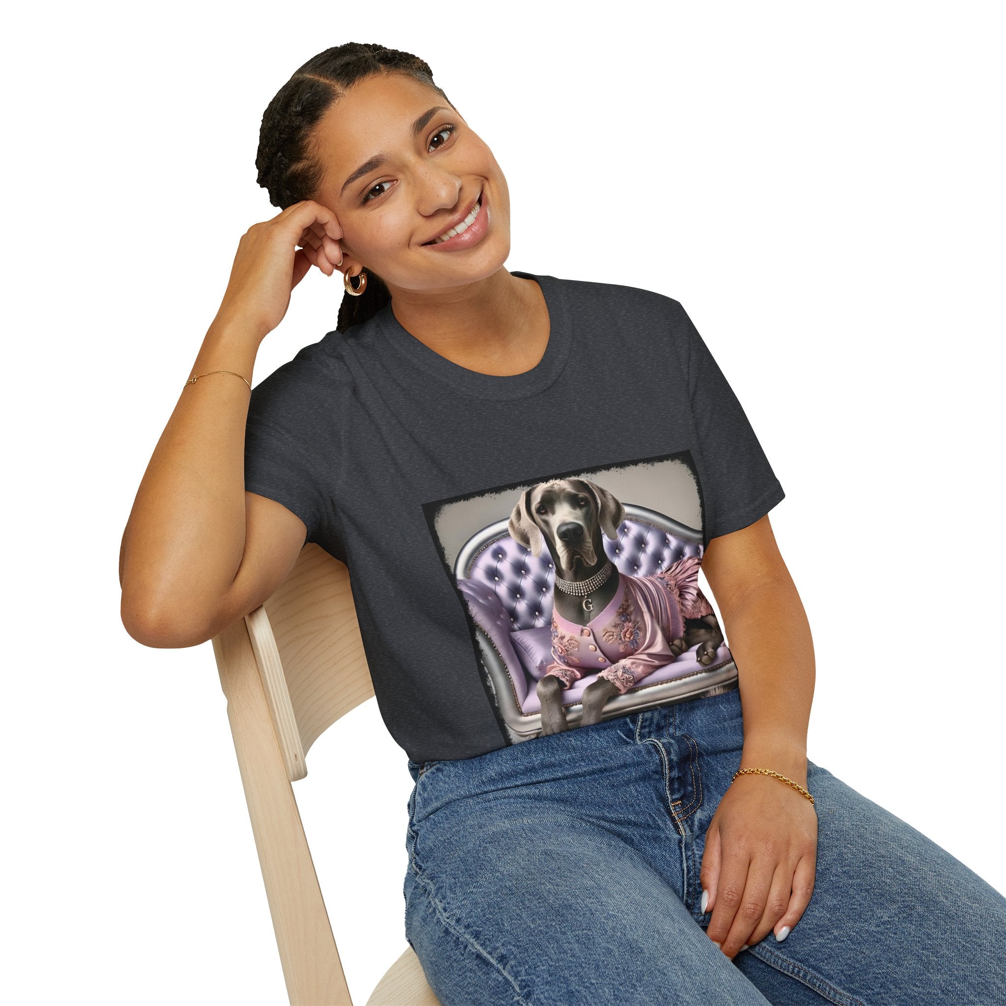 Great Dane Violet Vixen | Unisex Dog T-Shirt