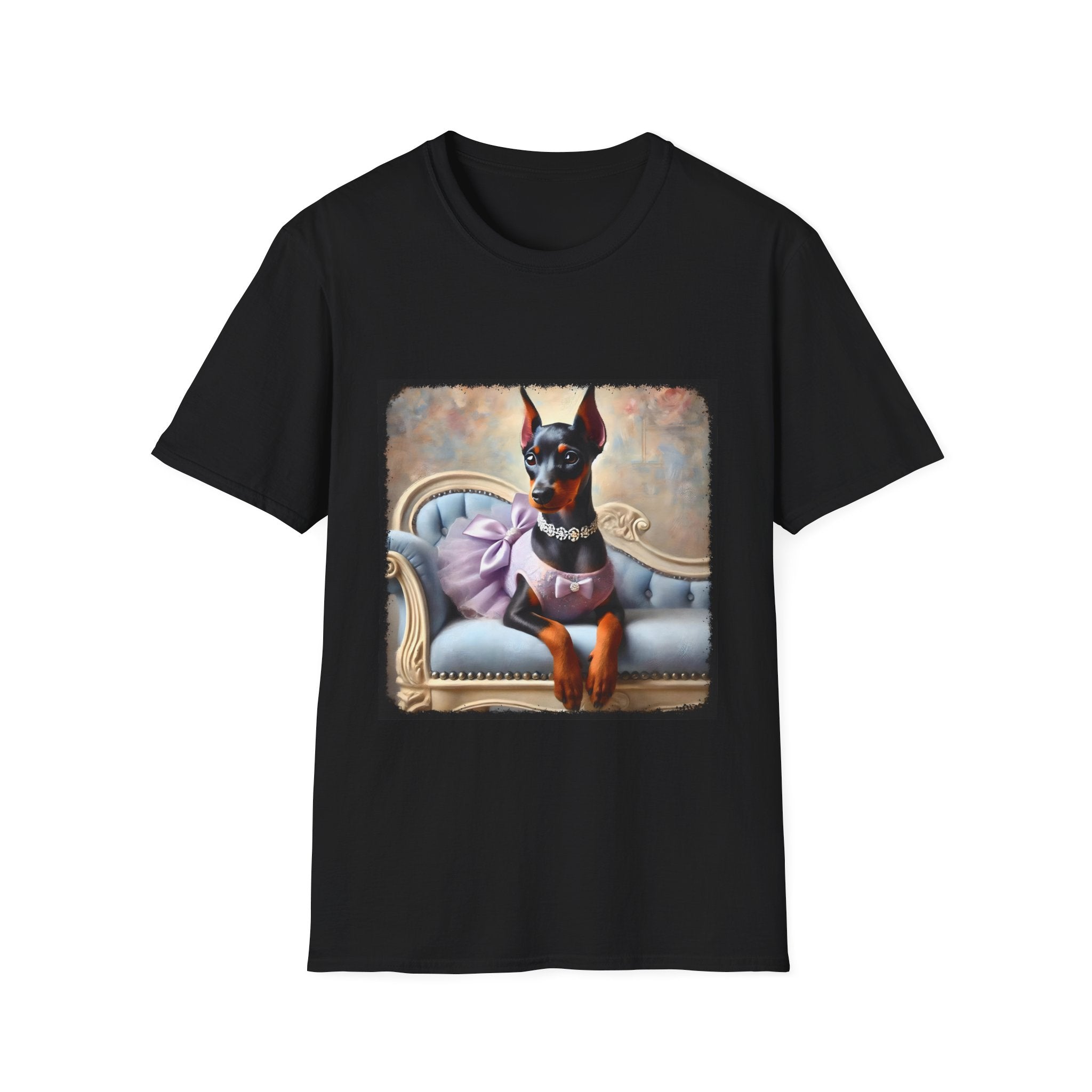 Doberman Pinscher Purple Princess Classic | Unisex Dog T-Shirt