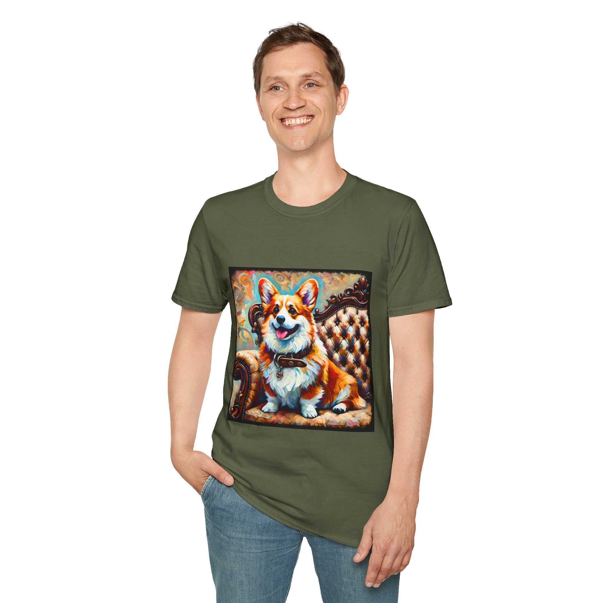 Pembroke Welsh Corgi Warm Swirl | Unisex Dog T-Shirt
