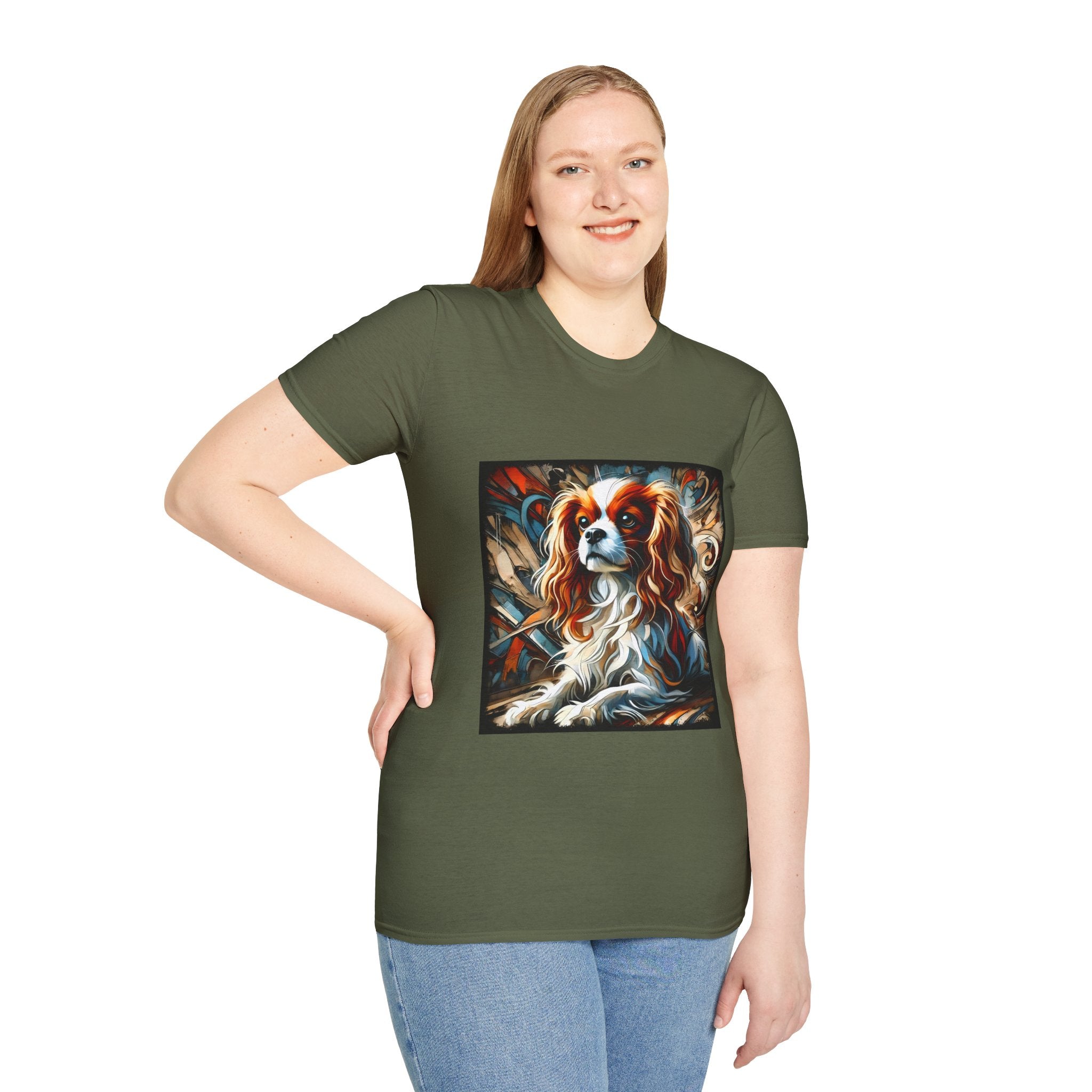 Cavalier King Charles Spaniel Poised Portrait | Unisex Dog T-Shirt