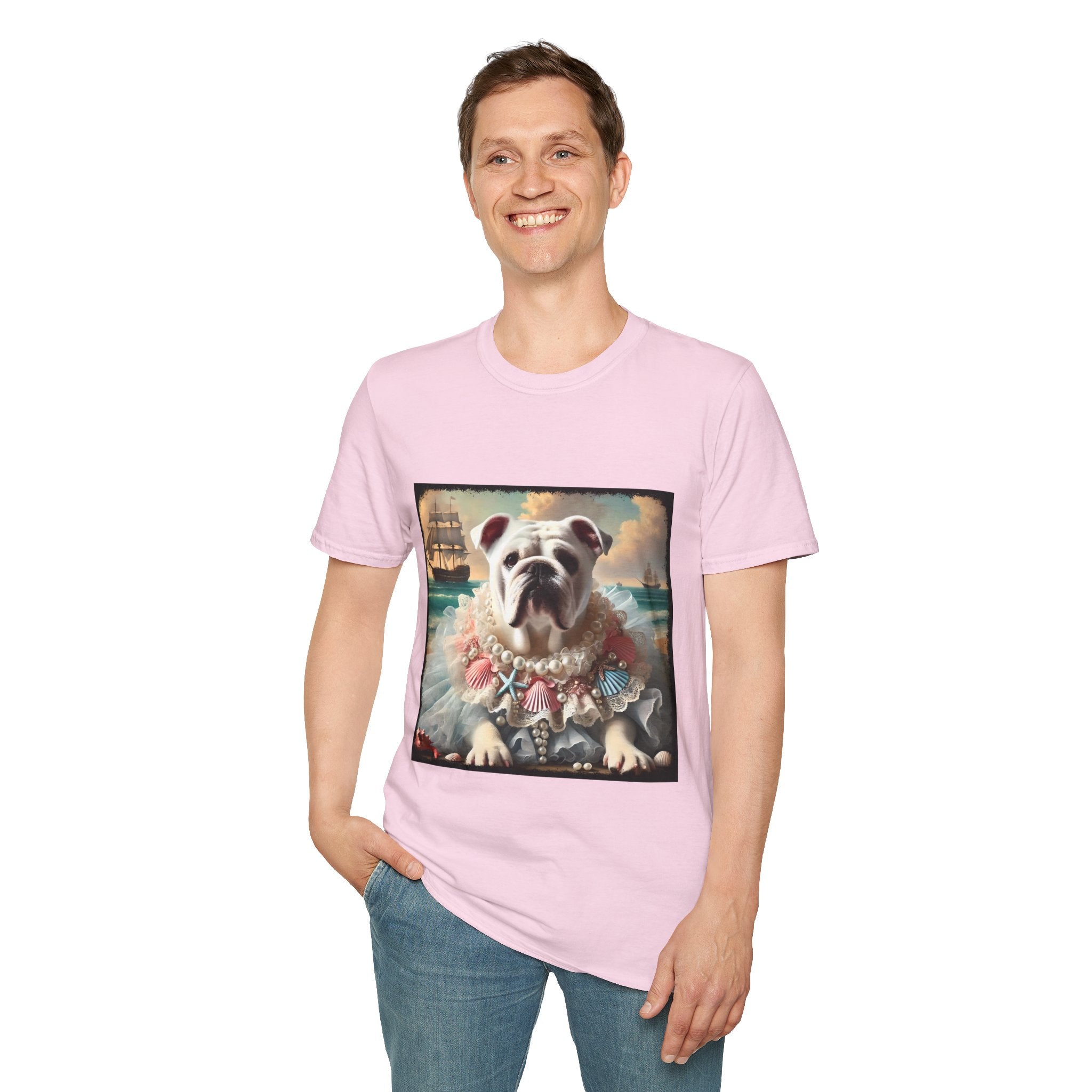 Bulldog Beach Babe | Unisex Dog T-Shirt