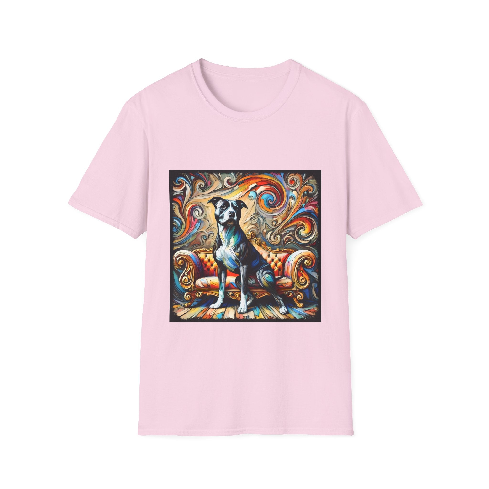 American Pit Bull Terrier Kaleidoscopic Swirl  | Unisex Dog T-Shirt