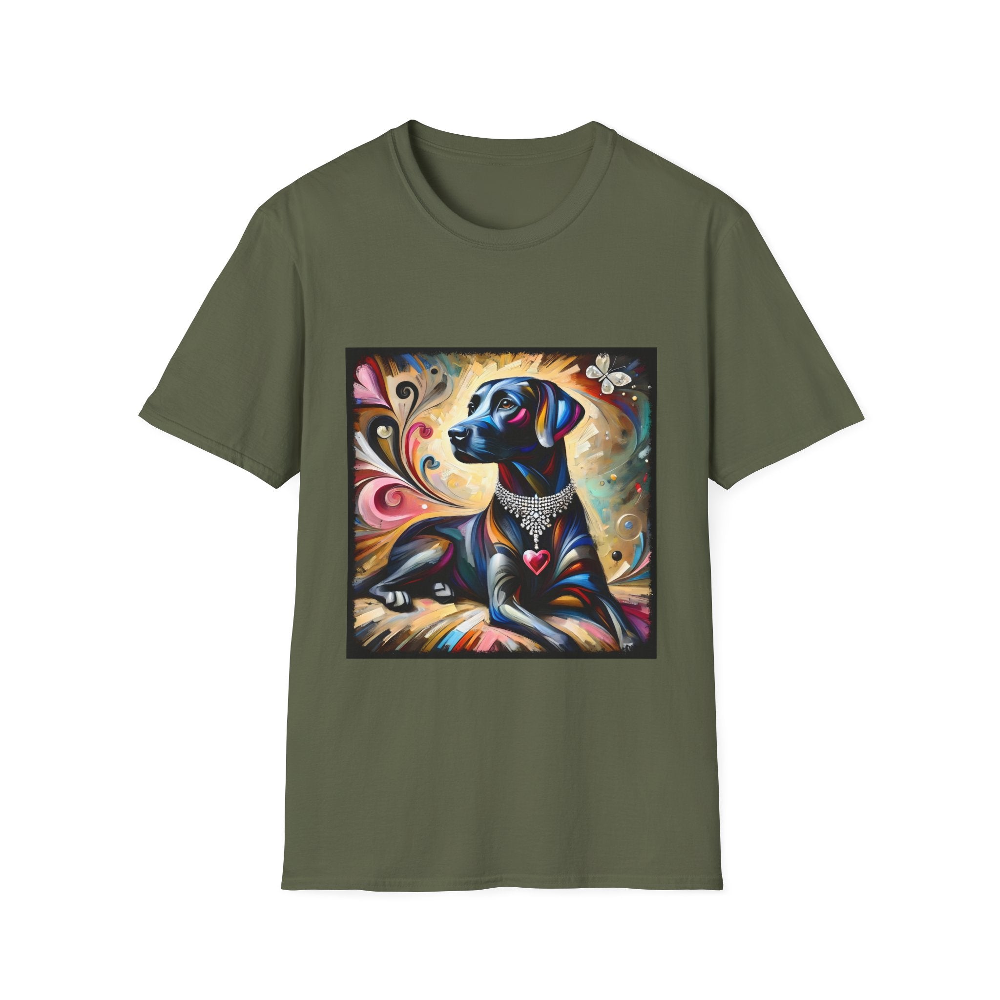 Labrador Retriever Diamond Heart Swirl | Unisex Dog T-Shirt