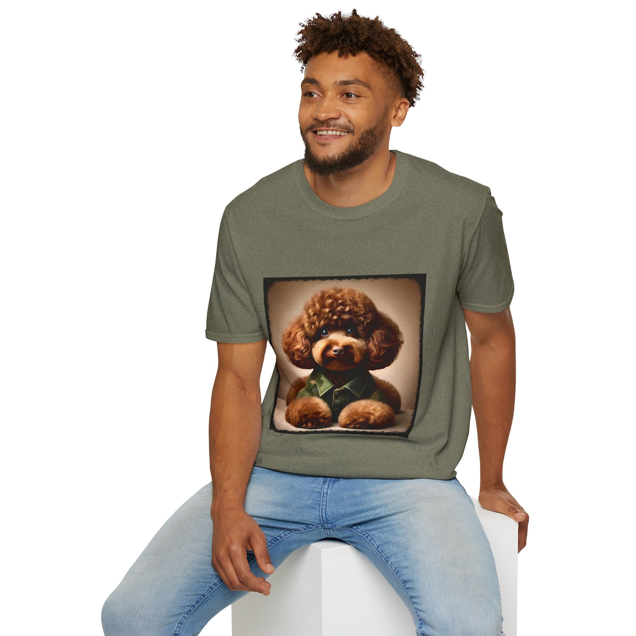 Poodle Beary Camo | Unisex Dog T-Shirt