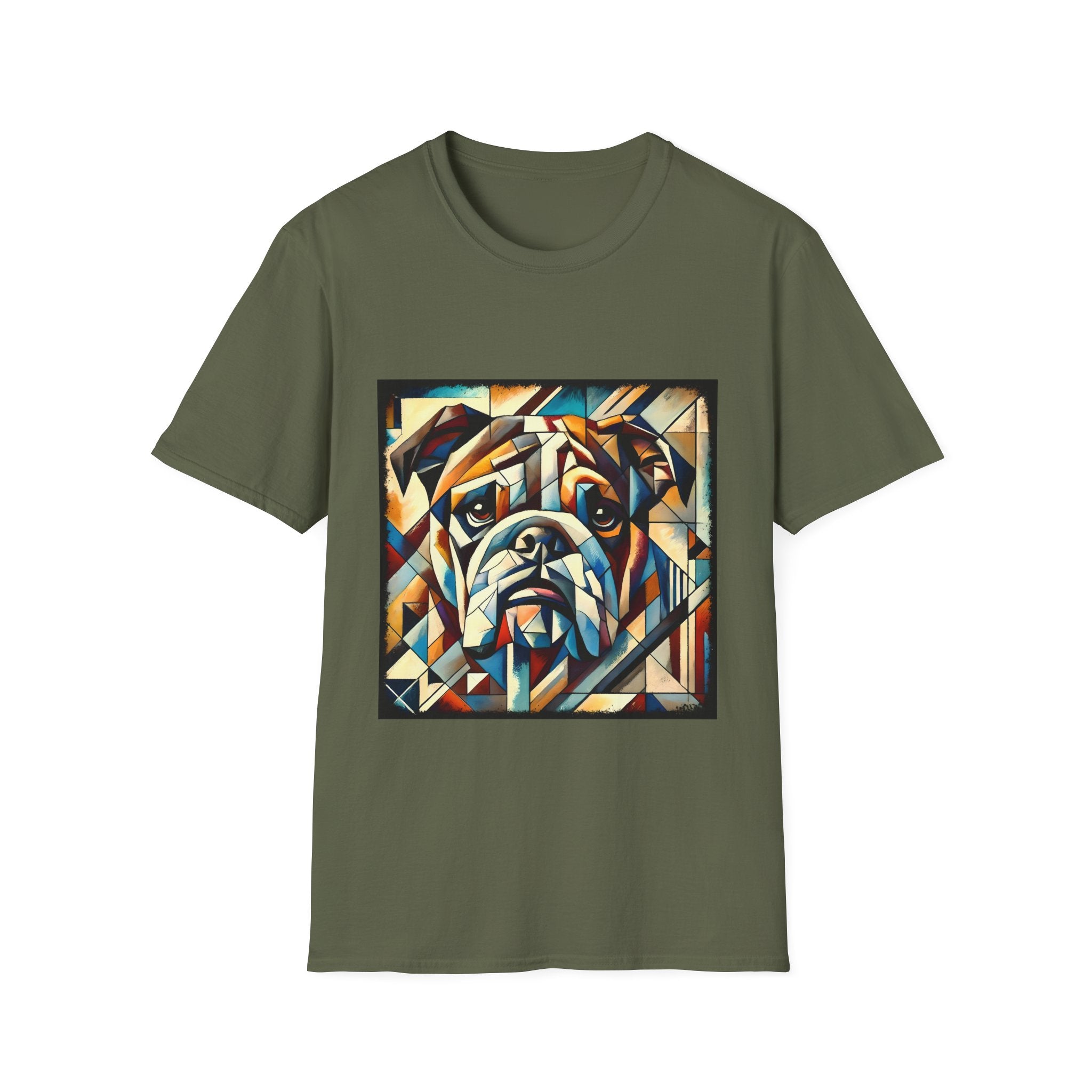 Bulldog Warm Geometric | Unisex Dog T-Shirt