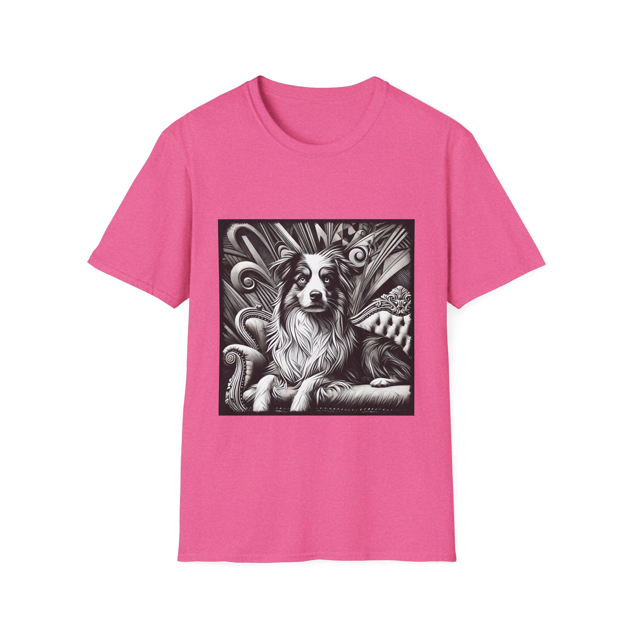 Australian Shepherd B&W Bold | Unisex Dog T-Shirt