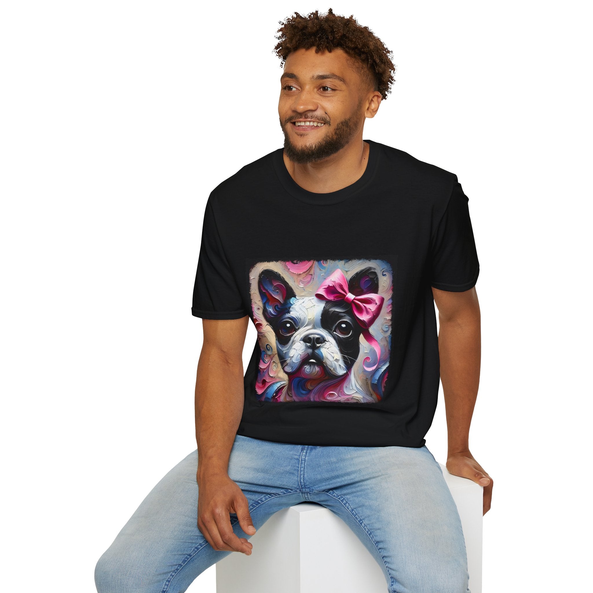 French Bulldog Textured Swirl | Unisex Dog T-Shirt
