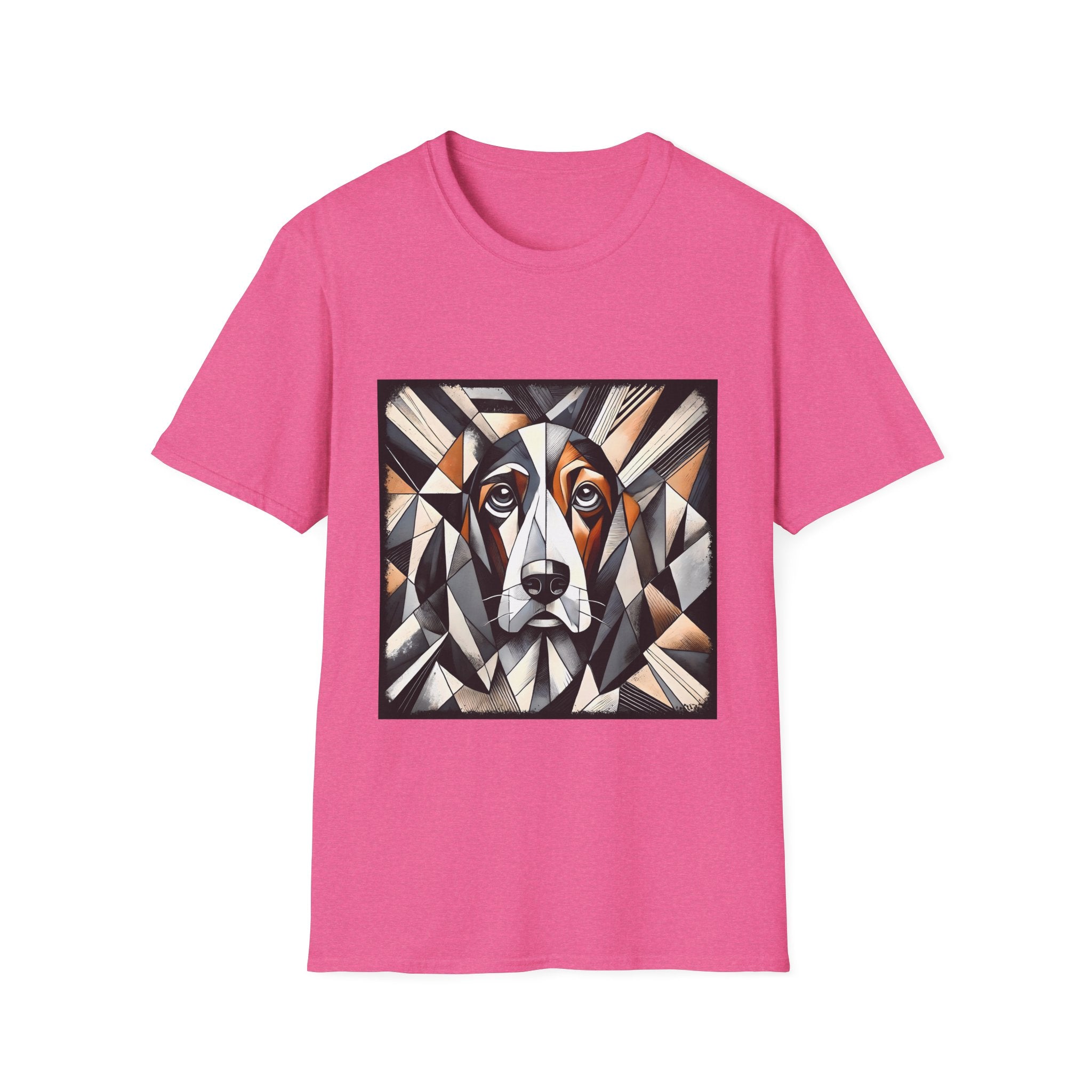 Basset Hound Bold Geometric | Unisex Dog T-Shirt