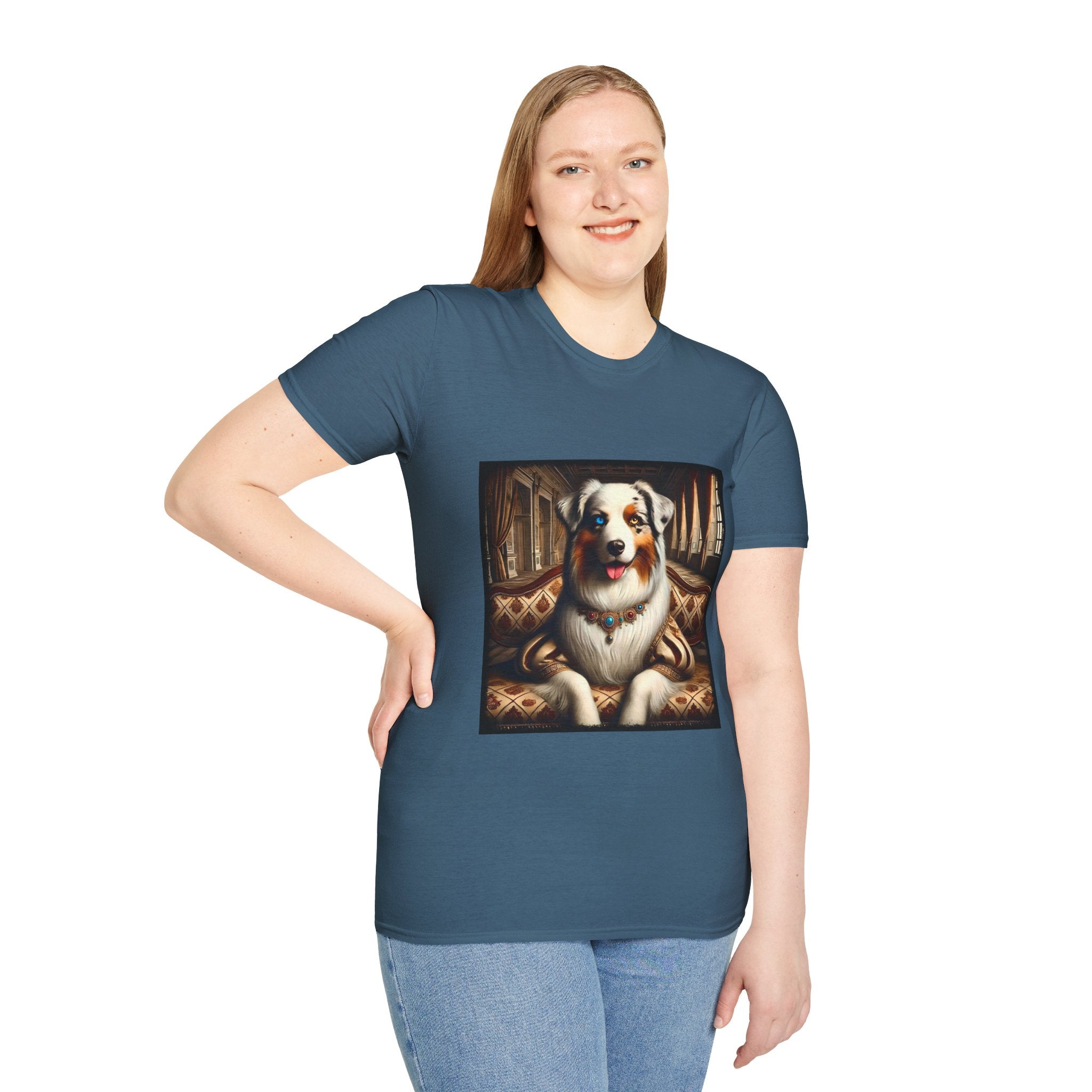 Australian Shepherd Poised Princess | Unisex Dog T-Shirt