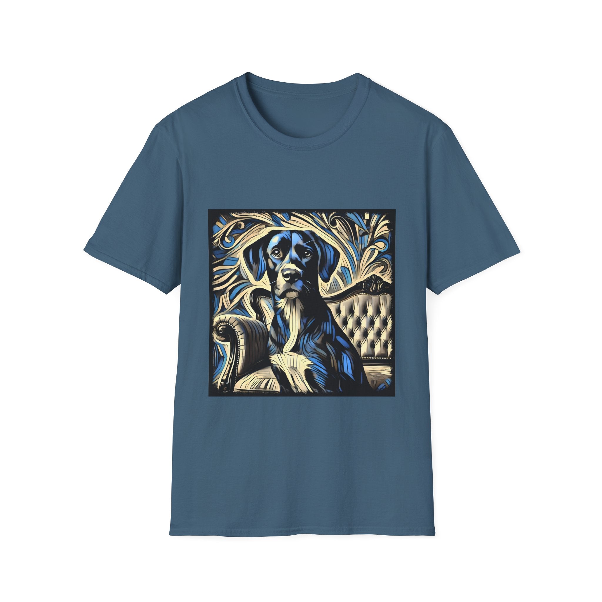 Labrador Retriever Blue Swirl | Unisex Dog T-Shirt