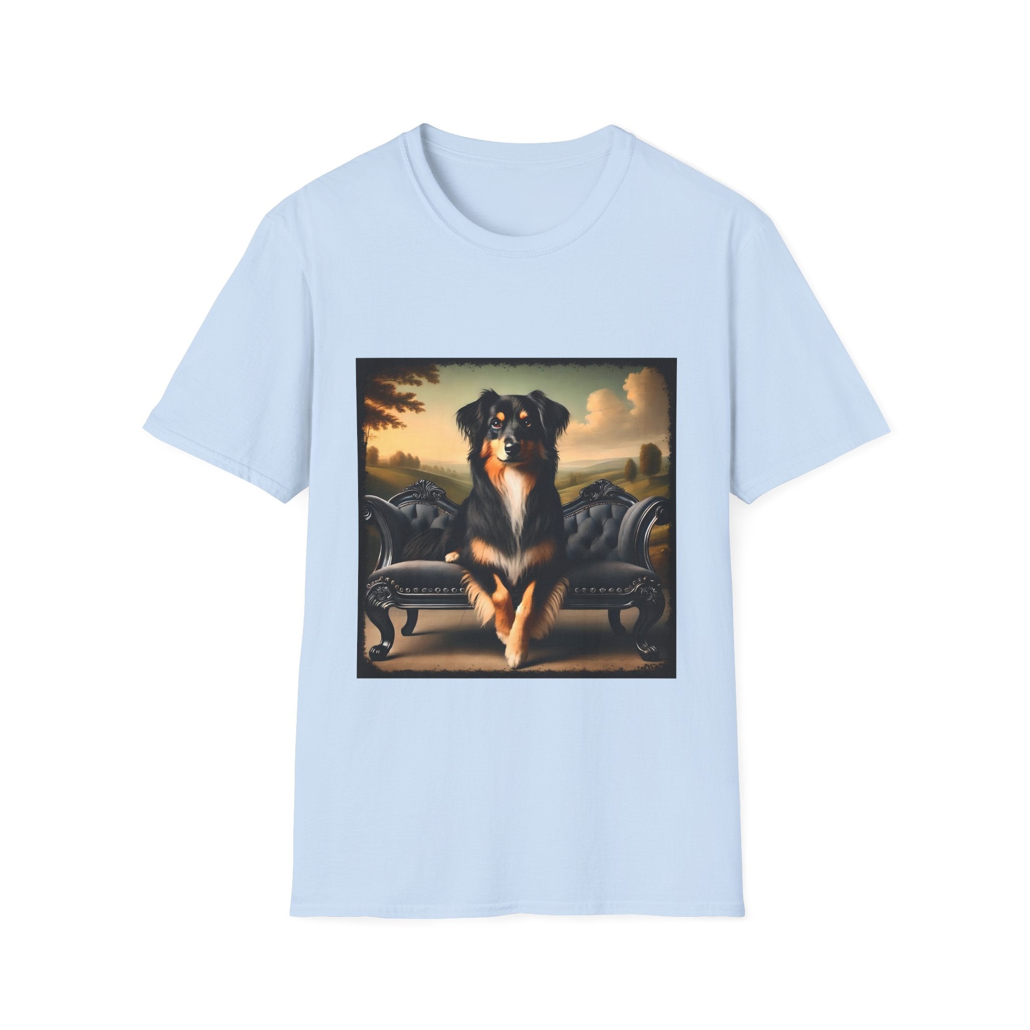 Miniature American Shepherd Poised Portrait | Unisex Dog T-Shirt