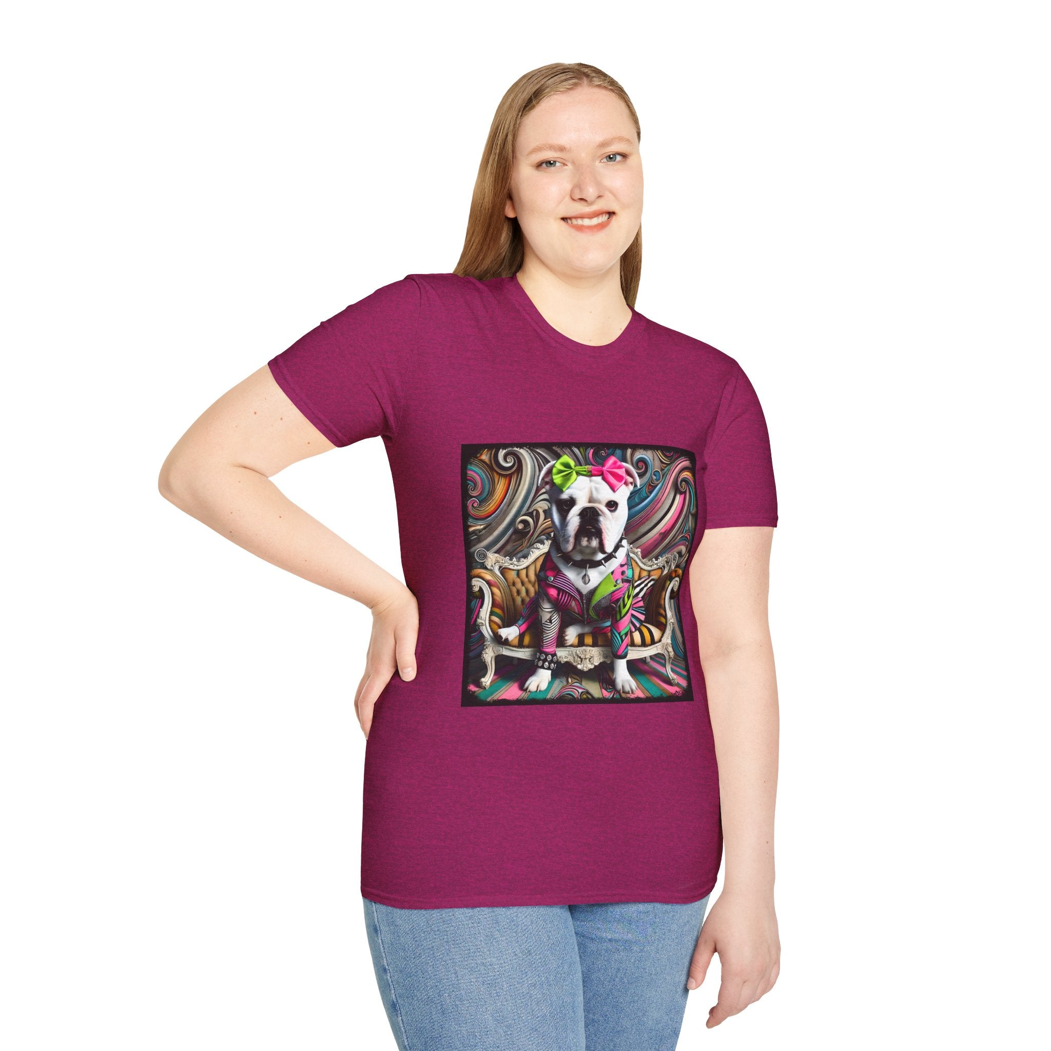 Bulldog Princess Rocker | Unisex Dog T-Shirt