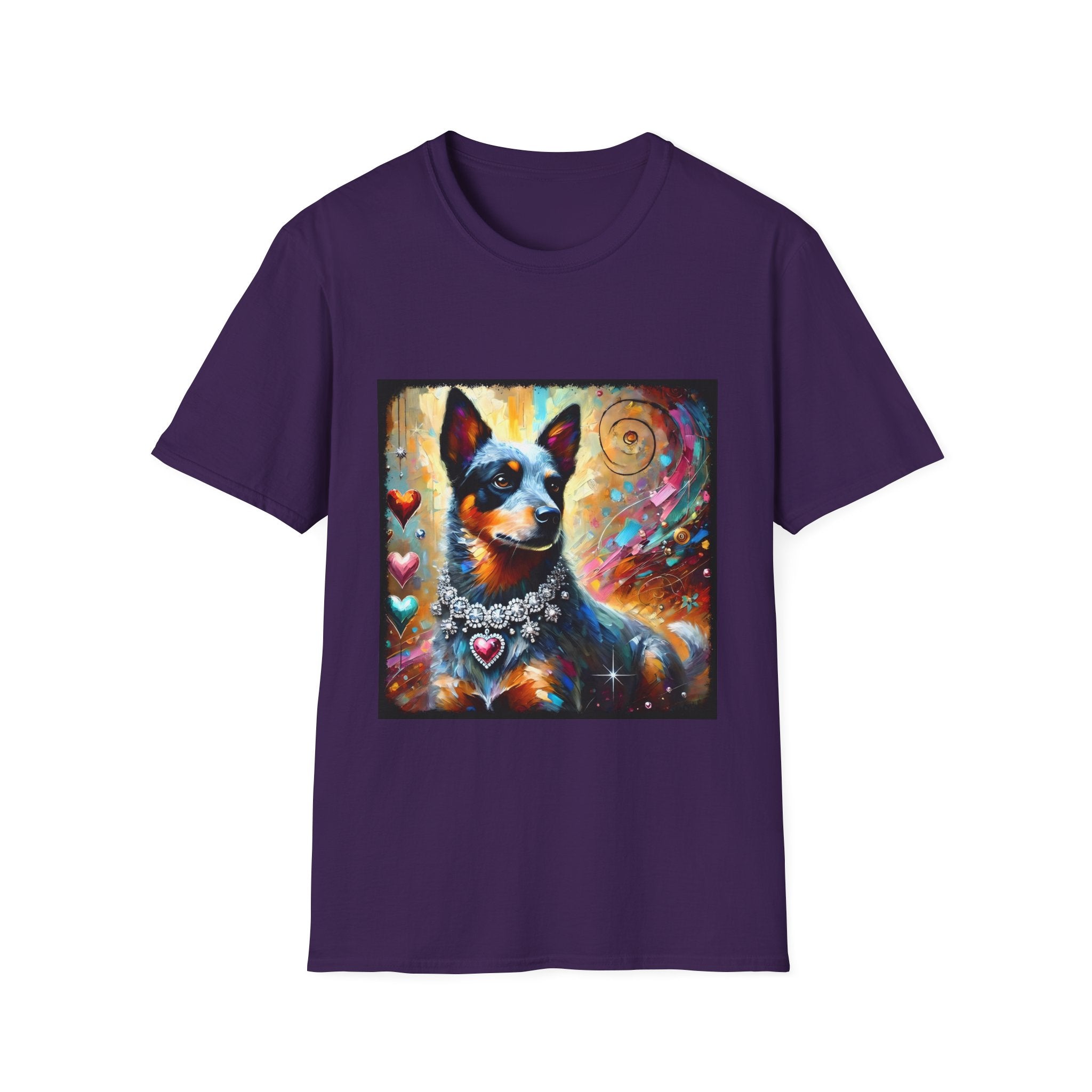 Australian Cattle Dog Diamond Heart Classic | Unisex Dog T-Shirt