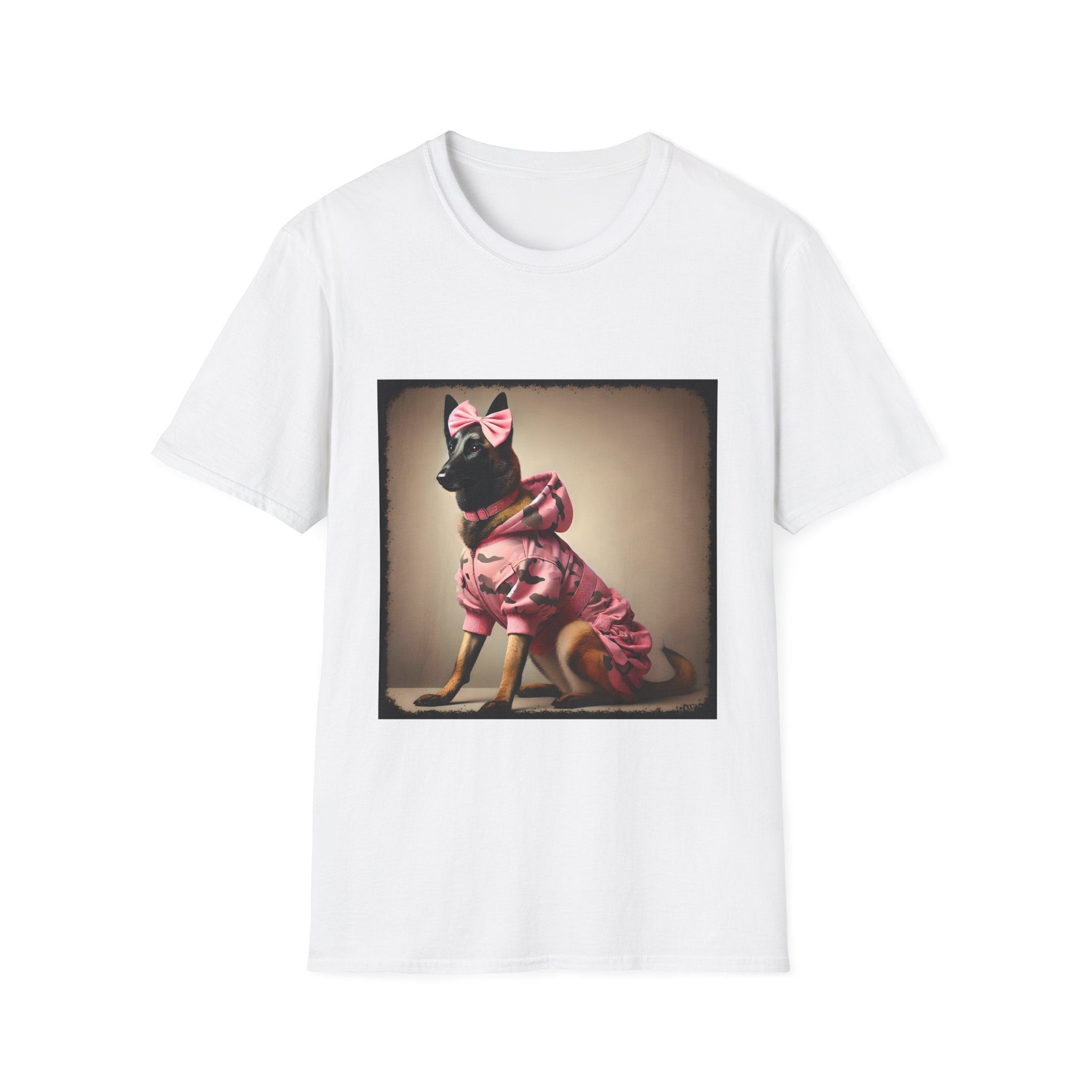 Belgian Malinois Pink Camo Cutie | Unisex Dog T-Shirt