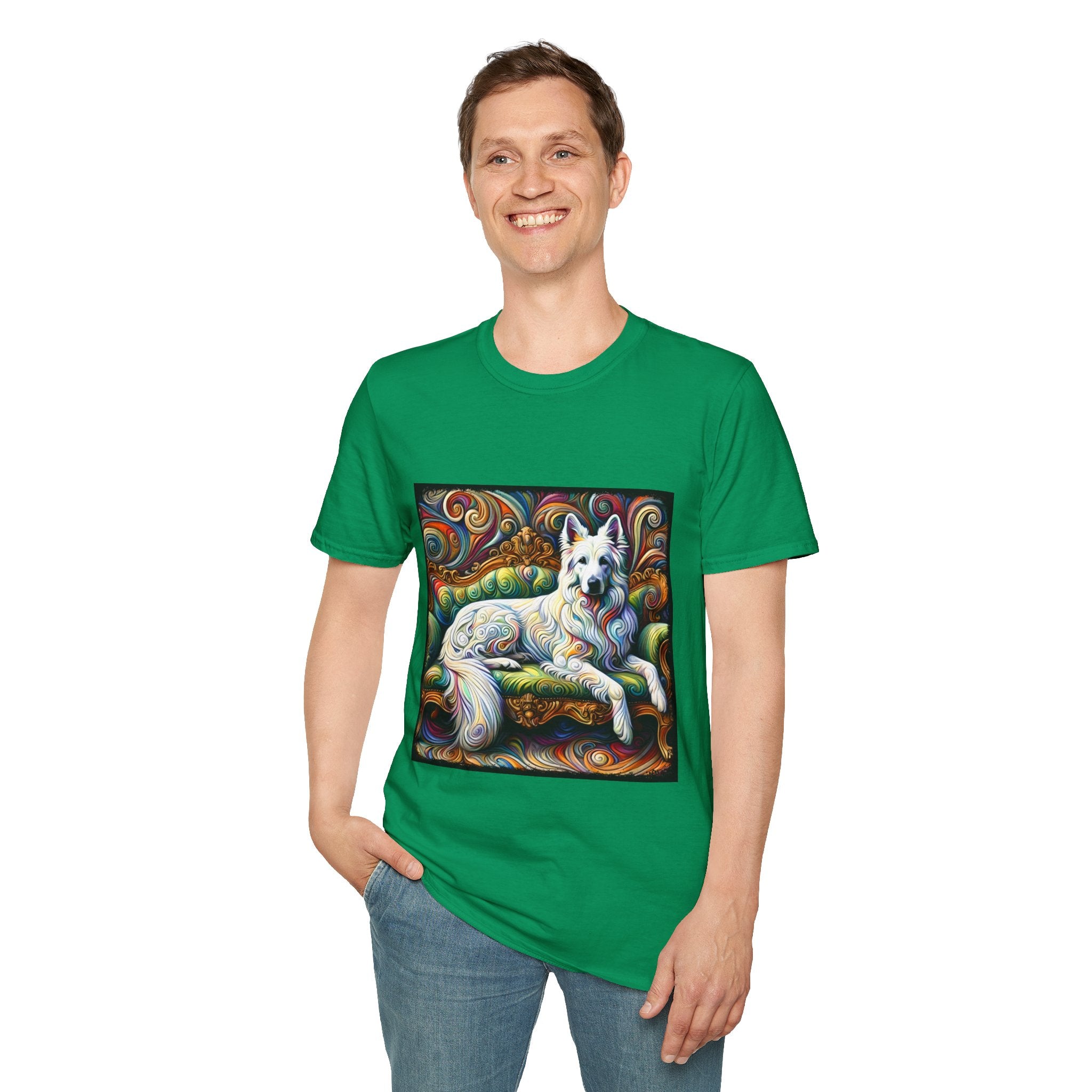 German Shepherd Intense Swirl | Unisex Dog T-Shirt
