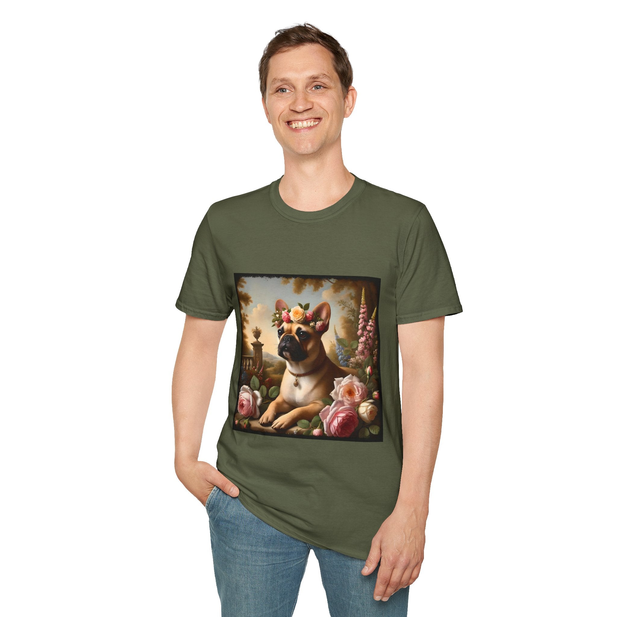 French Bulldog Garden Delight | Unisex Dog T-Shirt