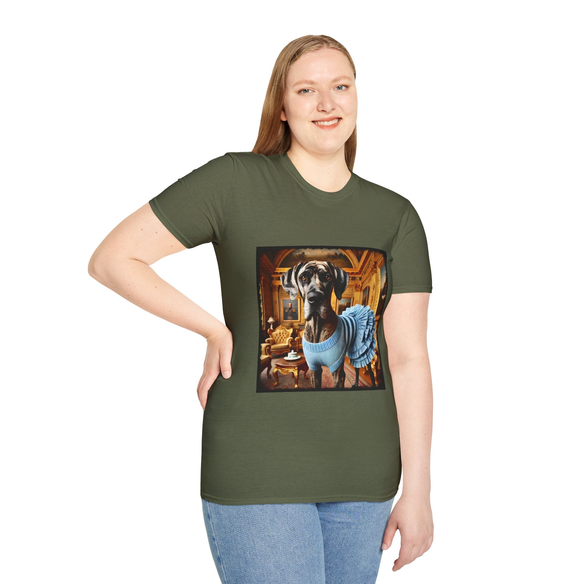 Great Dane Brindle Billionaire | Unisex Dog T-Shirt