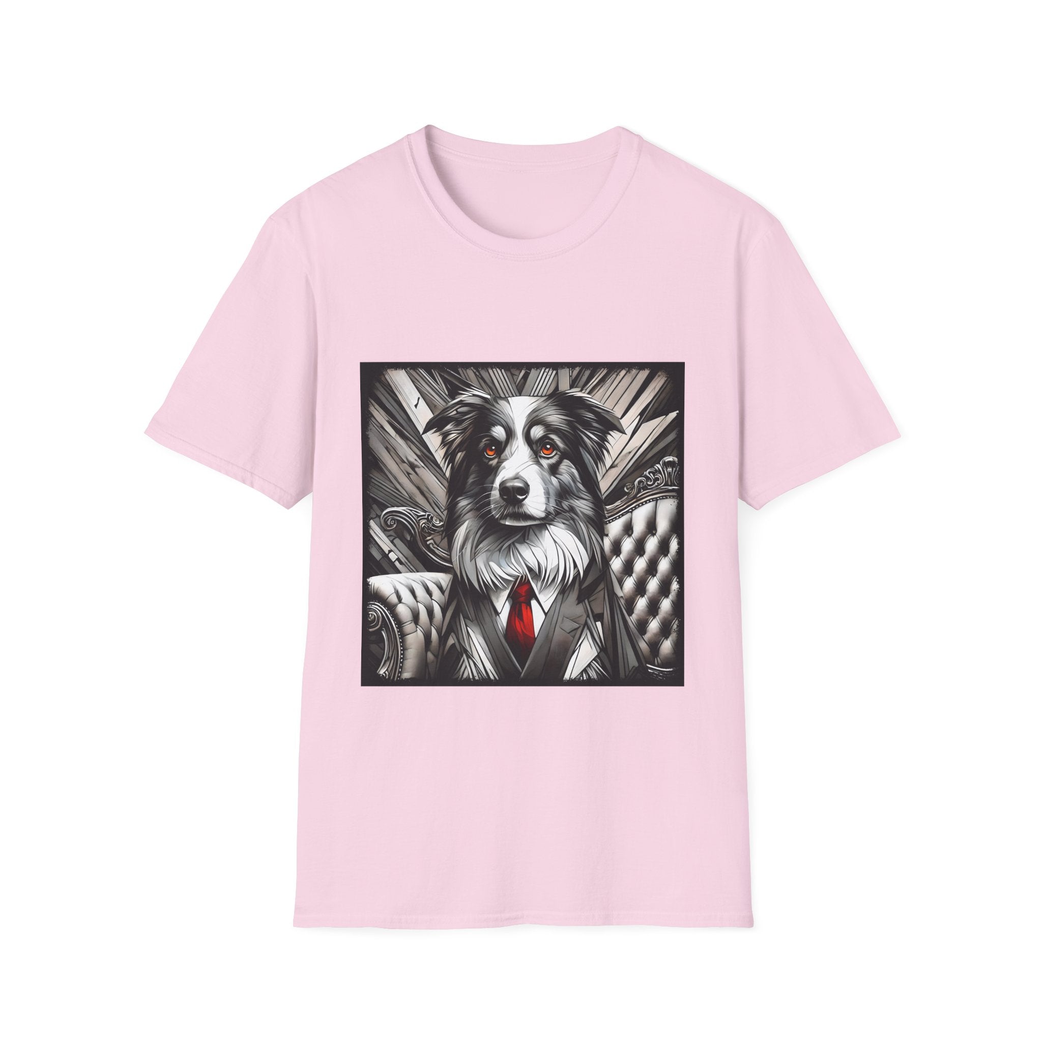 Australian Shepherd B&W Bold Eyes | Unisex Dog T-Shirt