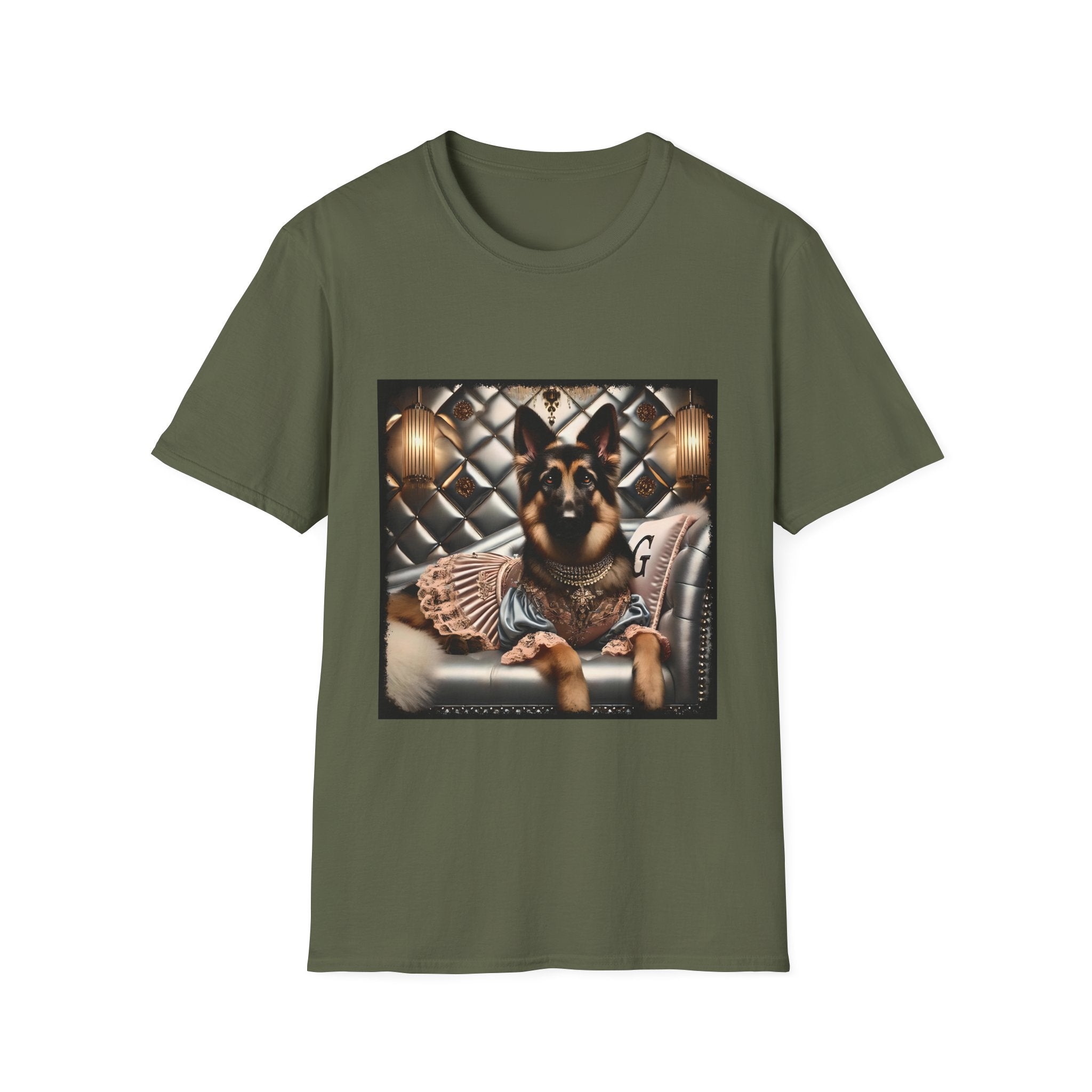 German Shepherd Elegant Muse | Unisex Dog T-Shirt