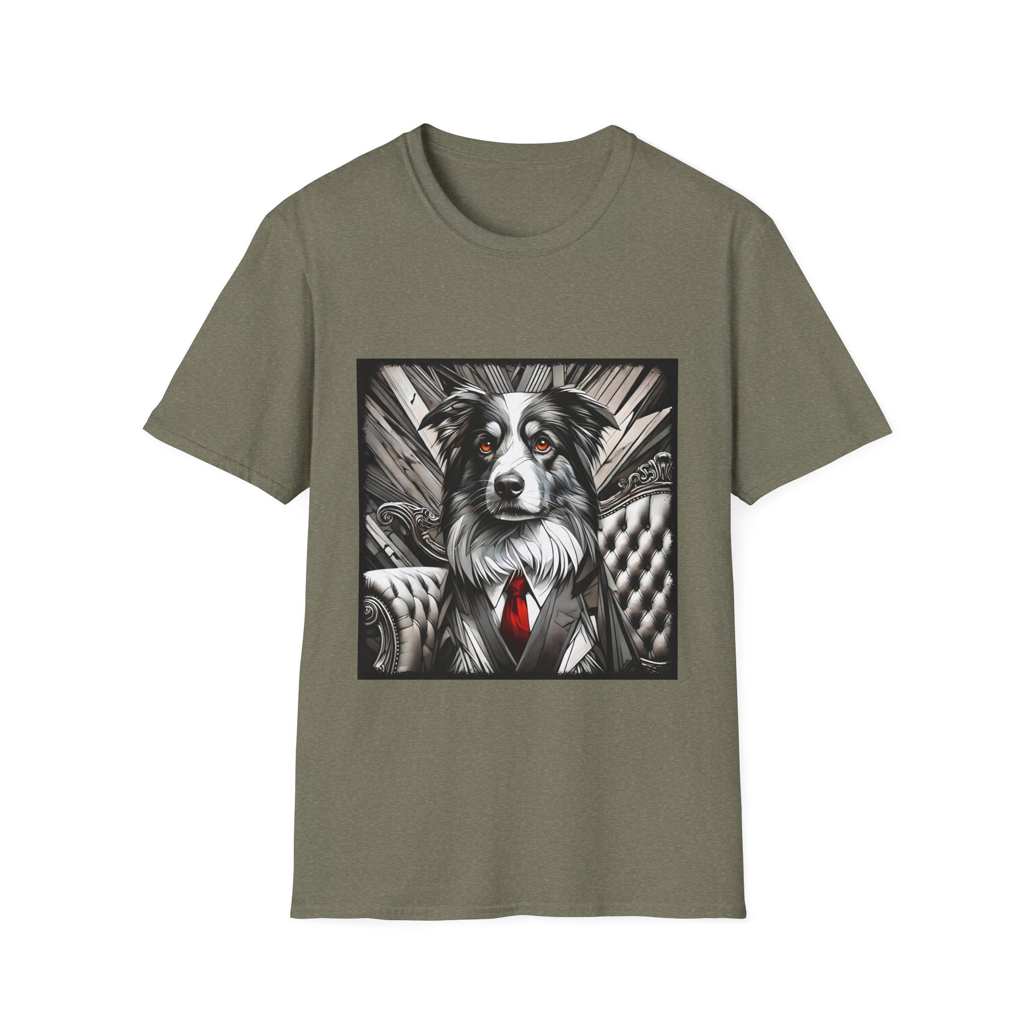 Australian Shepherd B&W Bold Eyes | Unisex Dog T-Shirt