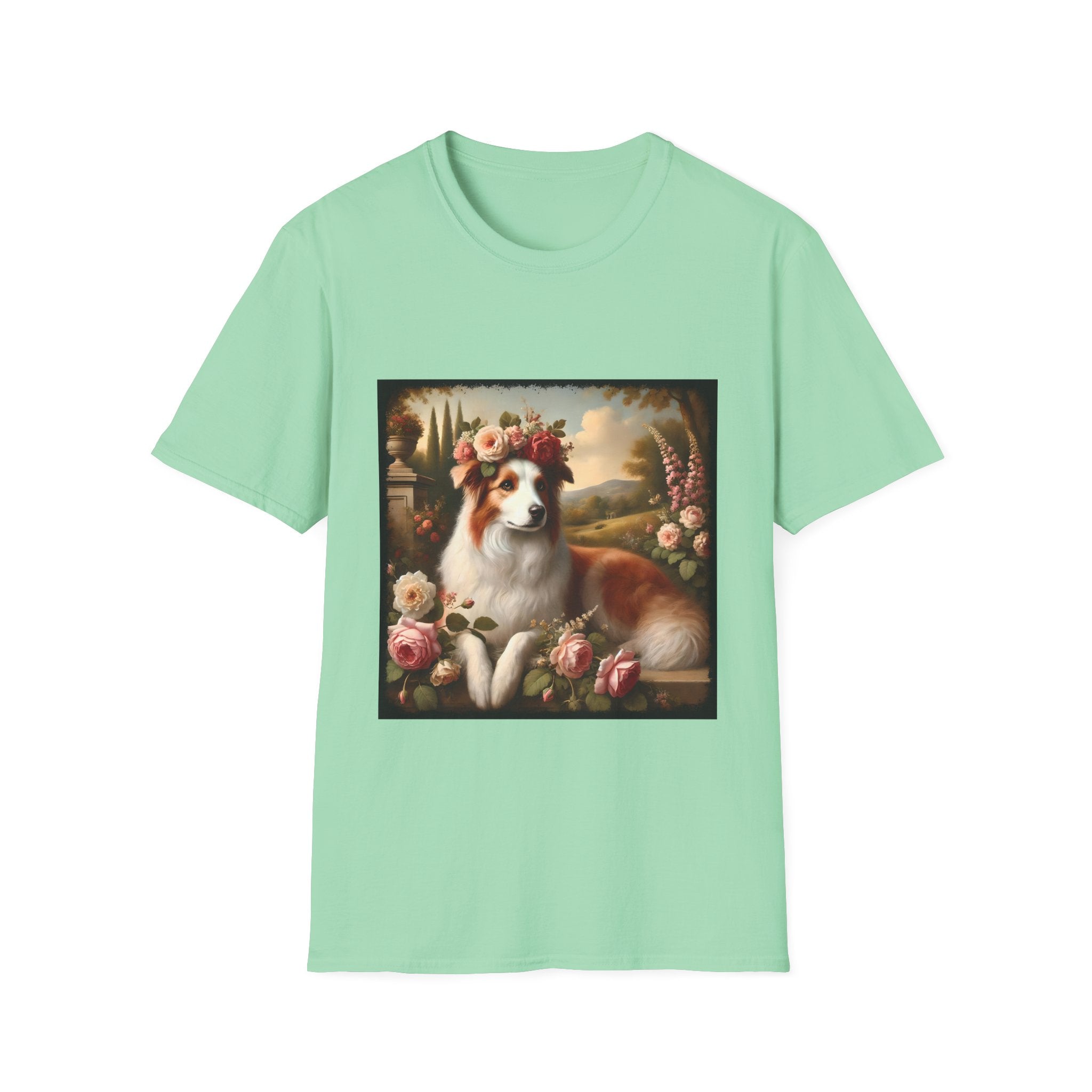 Border Collie Botanical Beauty | Unisex Dog T-Shirt