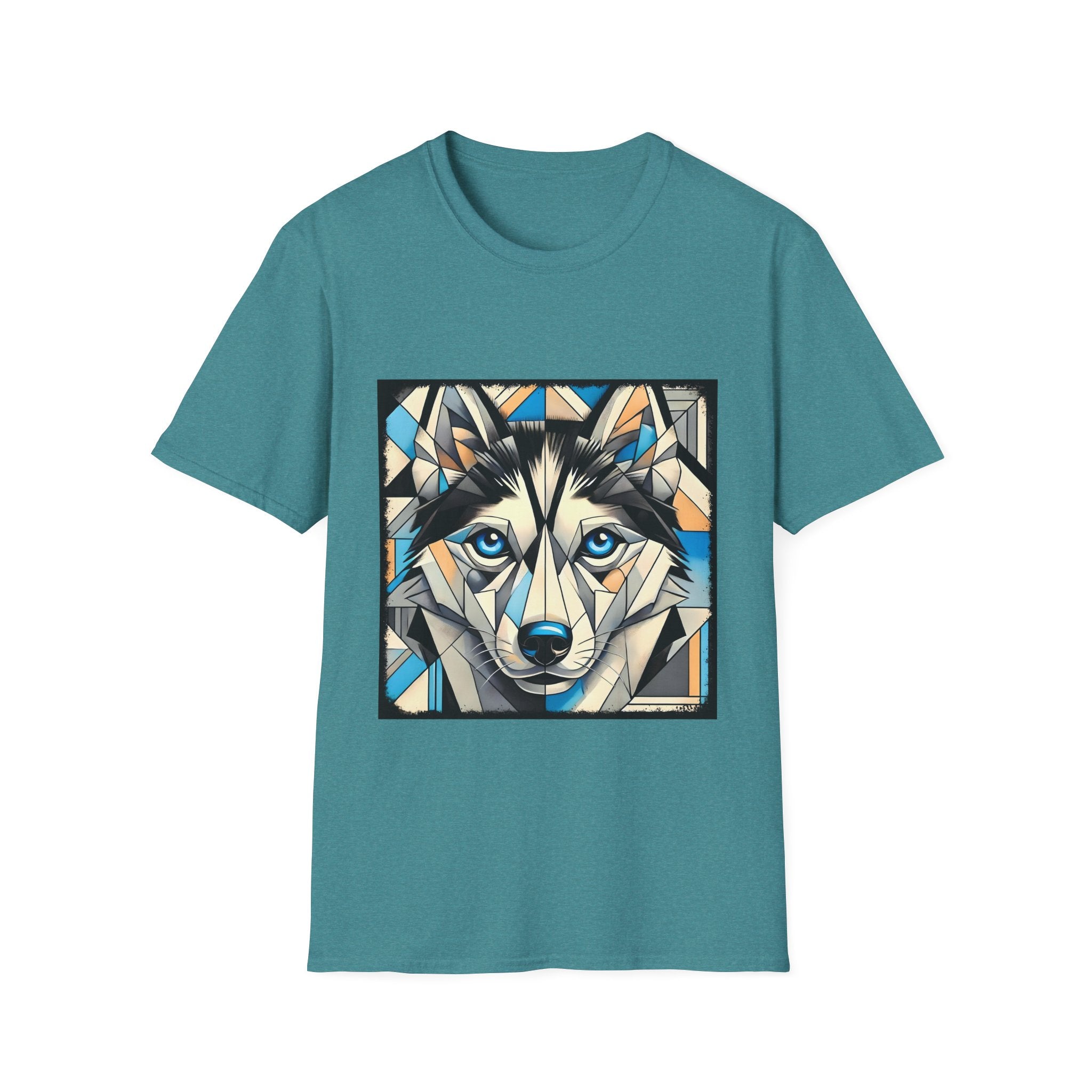 Siberian Husky Bold Geometric | Unisex Dog T-Shirt