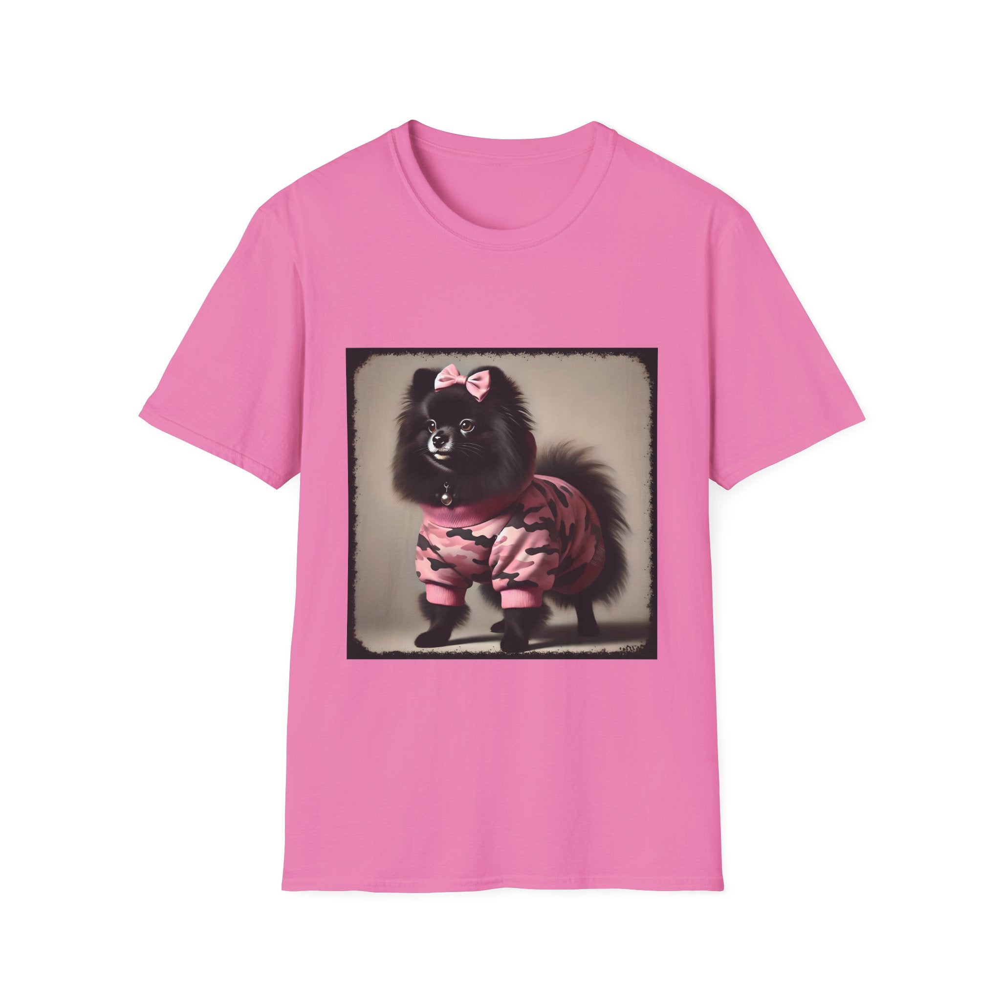 Pomeranian Pink Camo Cutie | Unisex Dog T-Shirt
