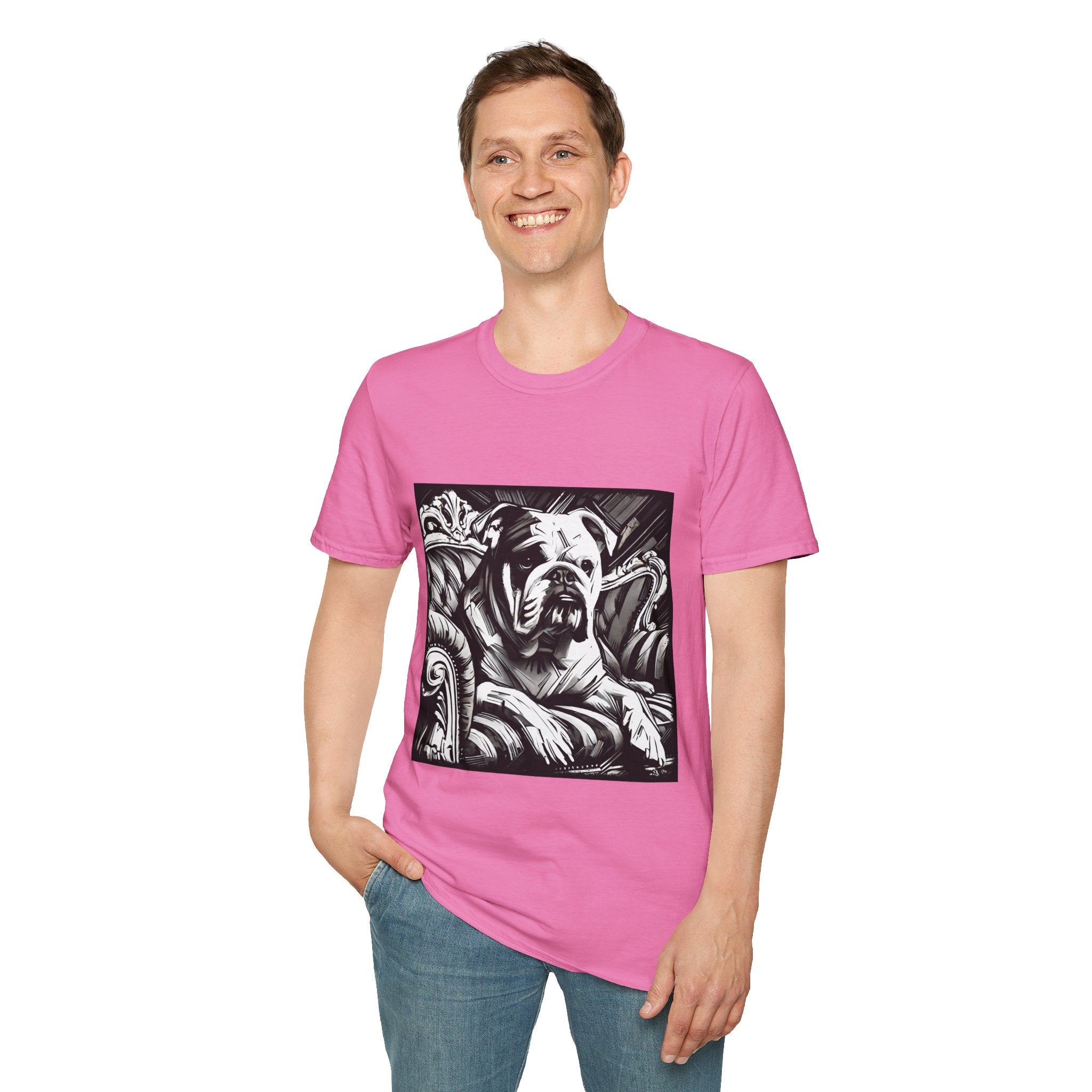 Bulldog B&W Bold | Unisex Dog T-Shirt