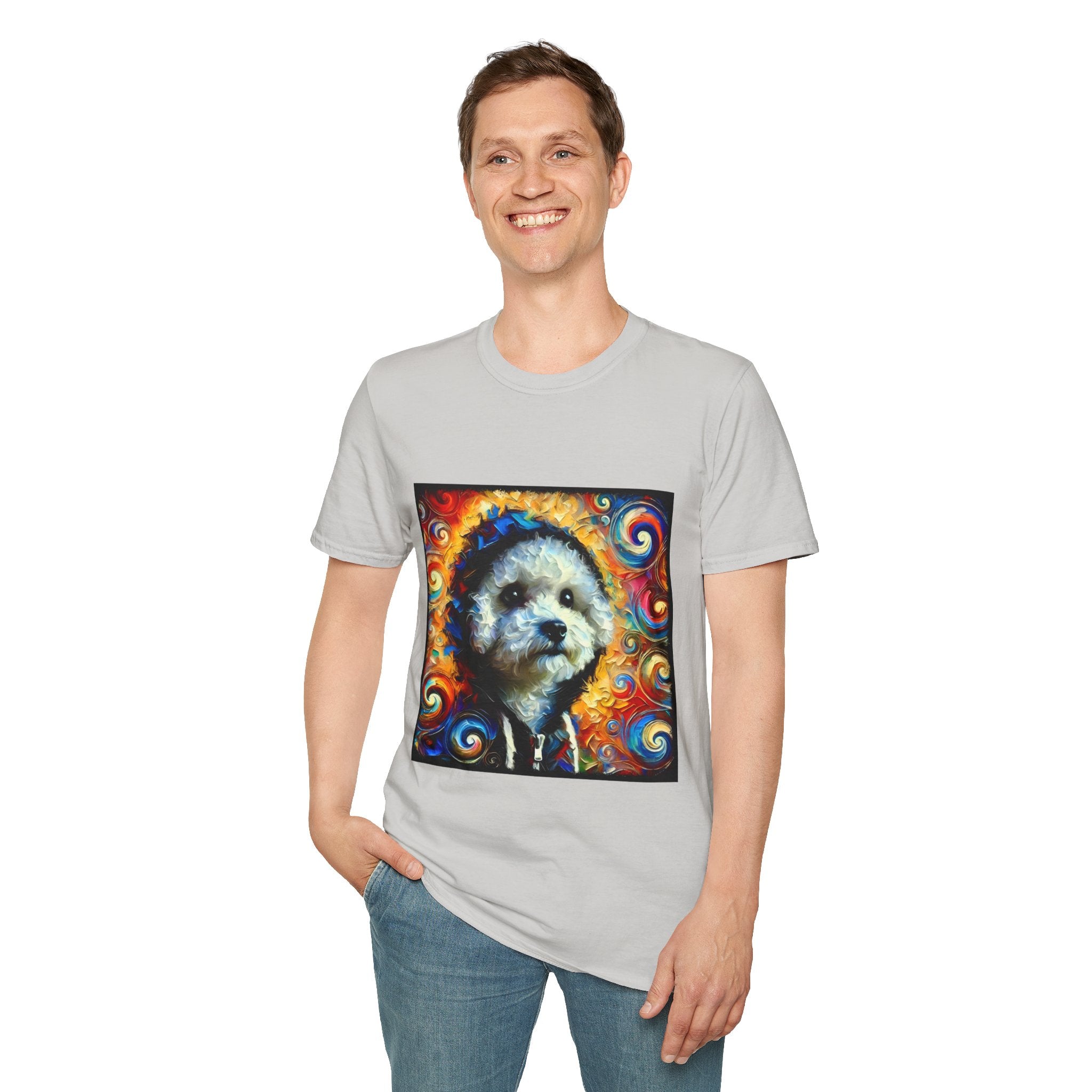 Bichon Frise Urban Swirl | Unisex Dog T-Shirt