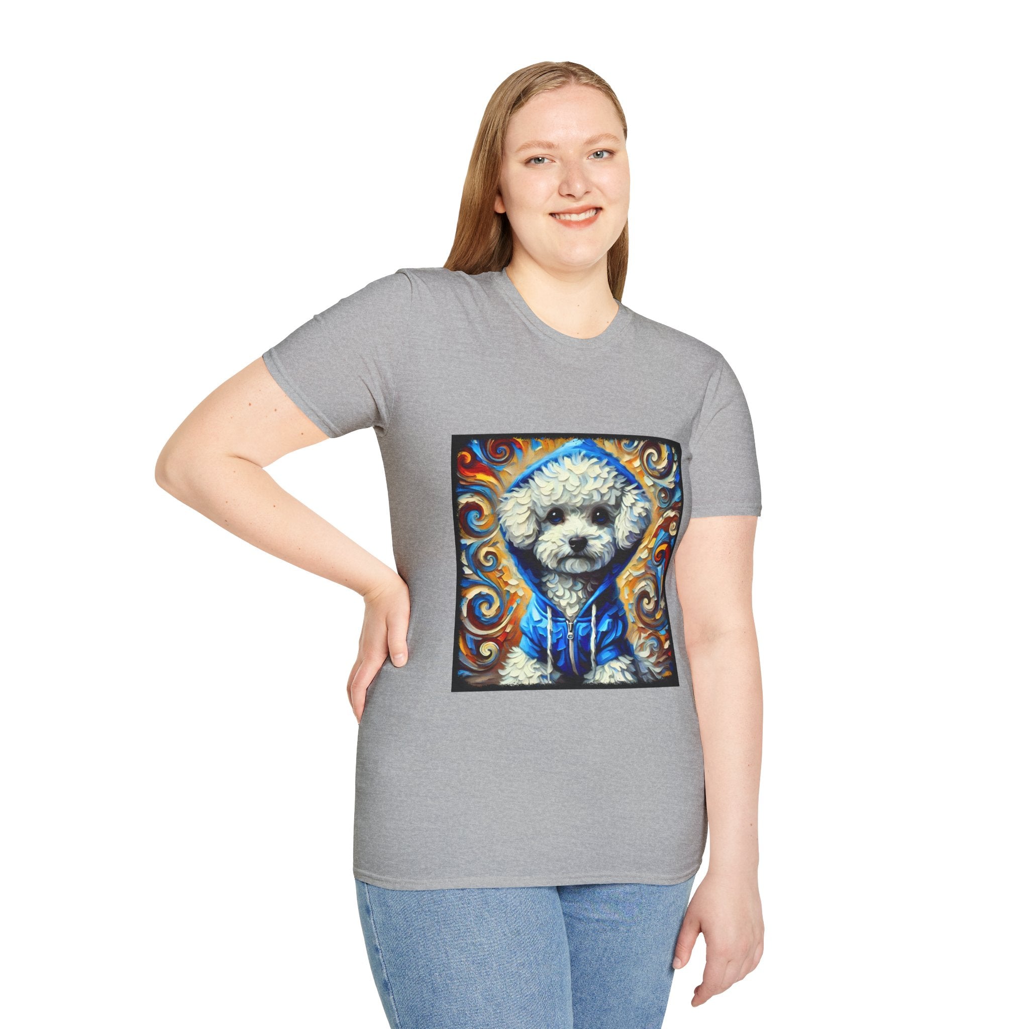 Bichon Frise Hoodie Swirl | Unisex Dog T-Shirt