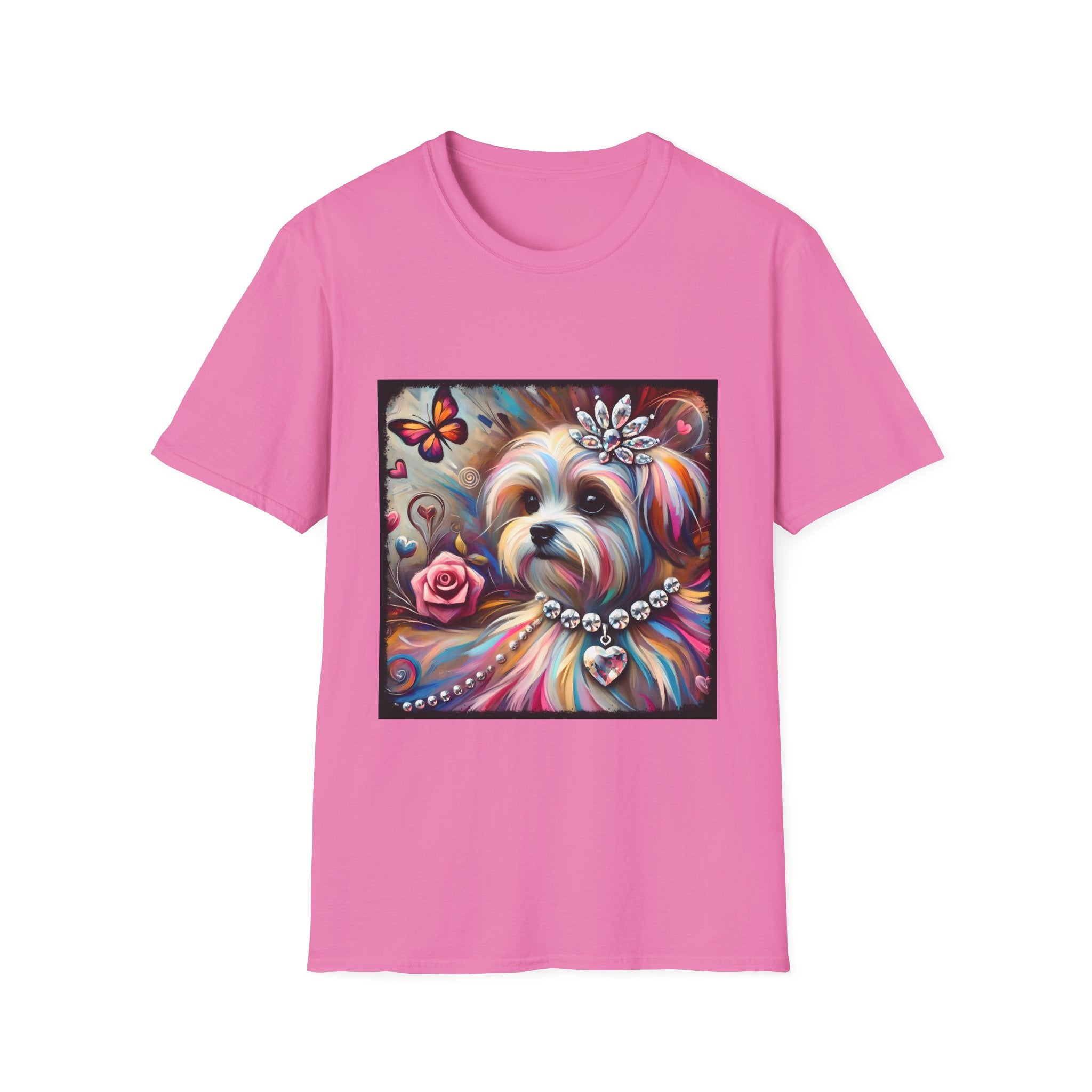 Maltese Diamond Heart Classic | Unisex Dog T-Shirt