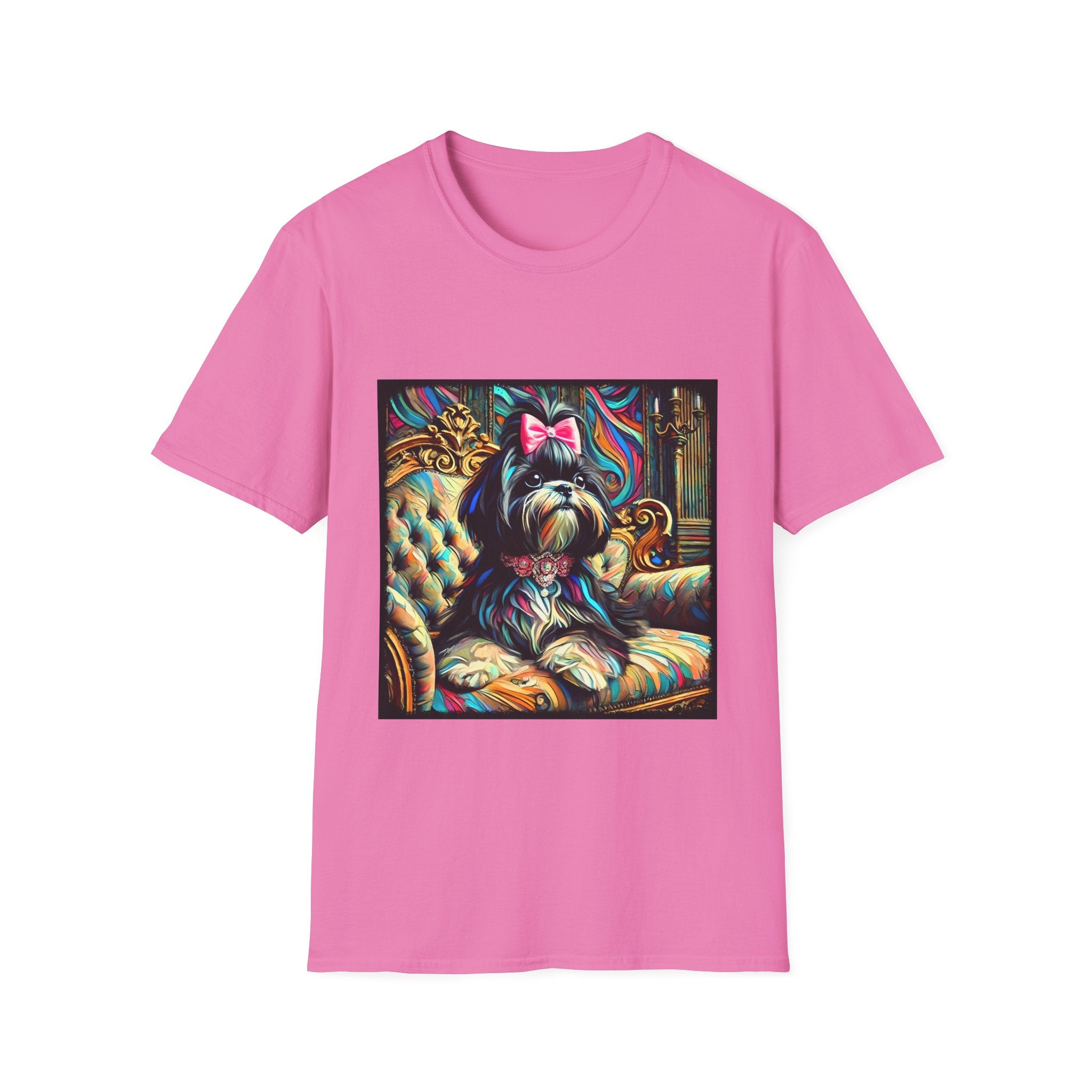 Shih Tzu Pink Bow Classic | Unisex Dog T-Shirt
