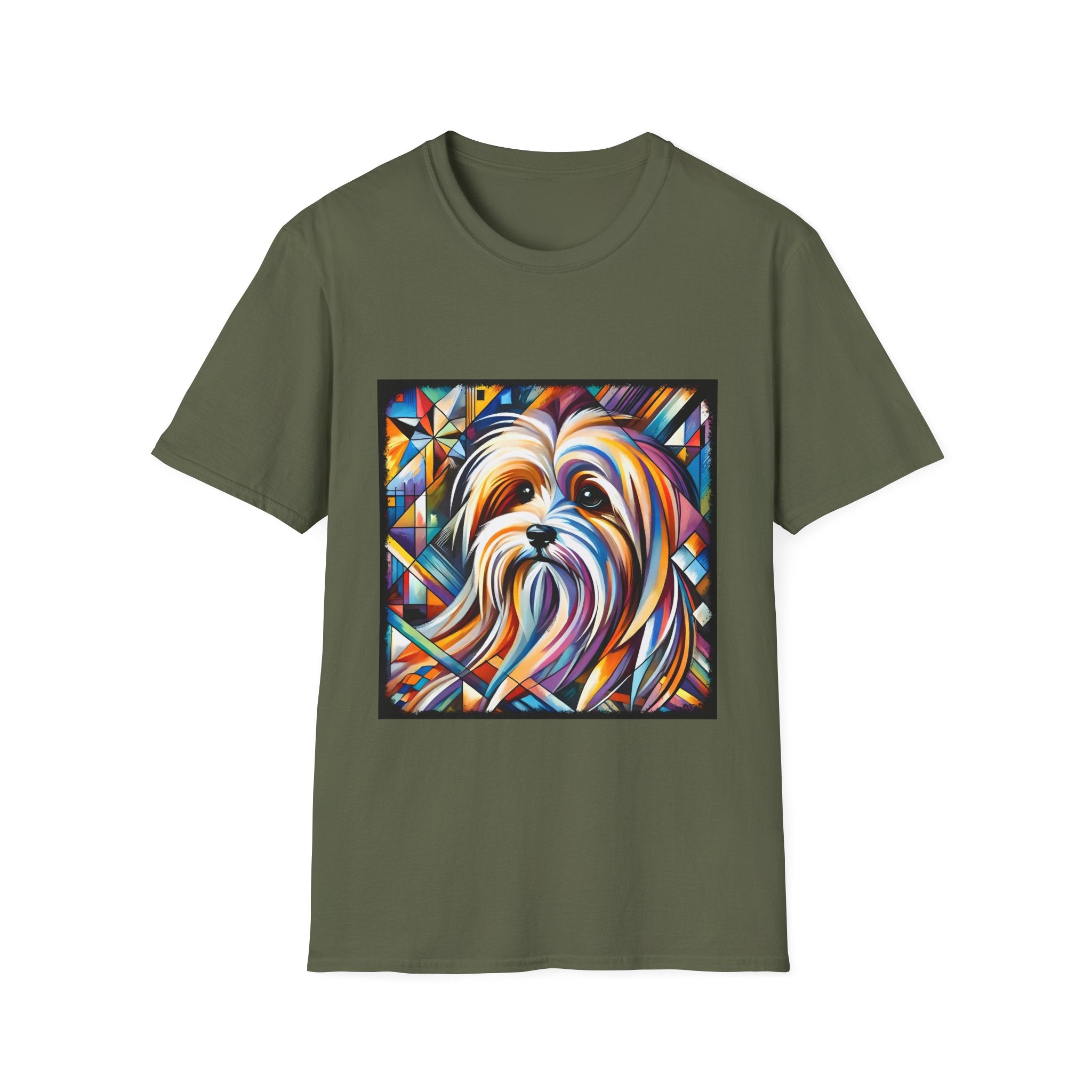 Havanese Multicolor Geometric |  Unisex Dog T-Shirt