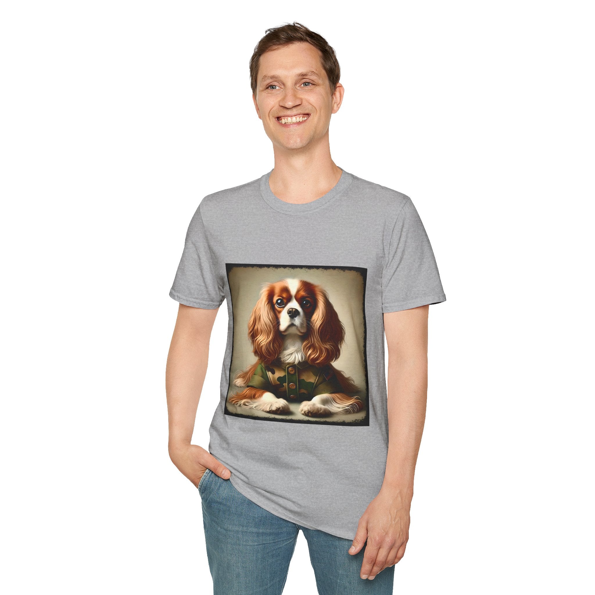 Cavalier King Charles Spaniel Camo Comrade | Unisex Dog T-Shirt