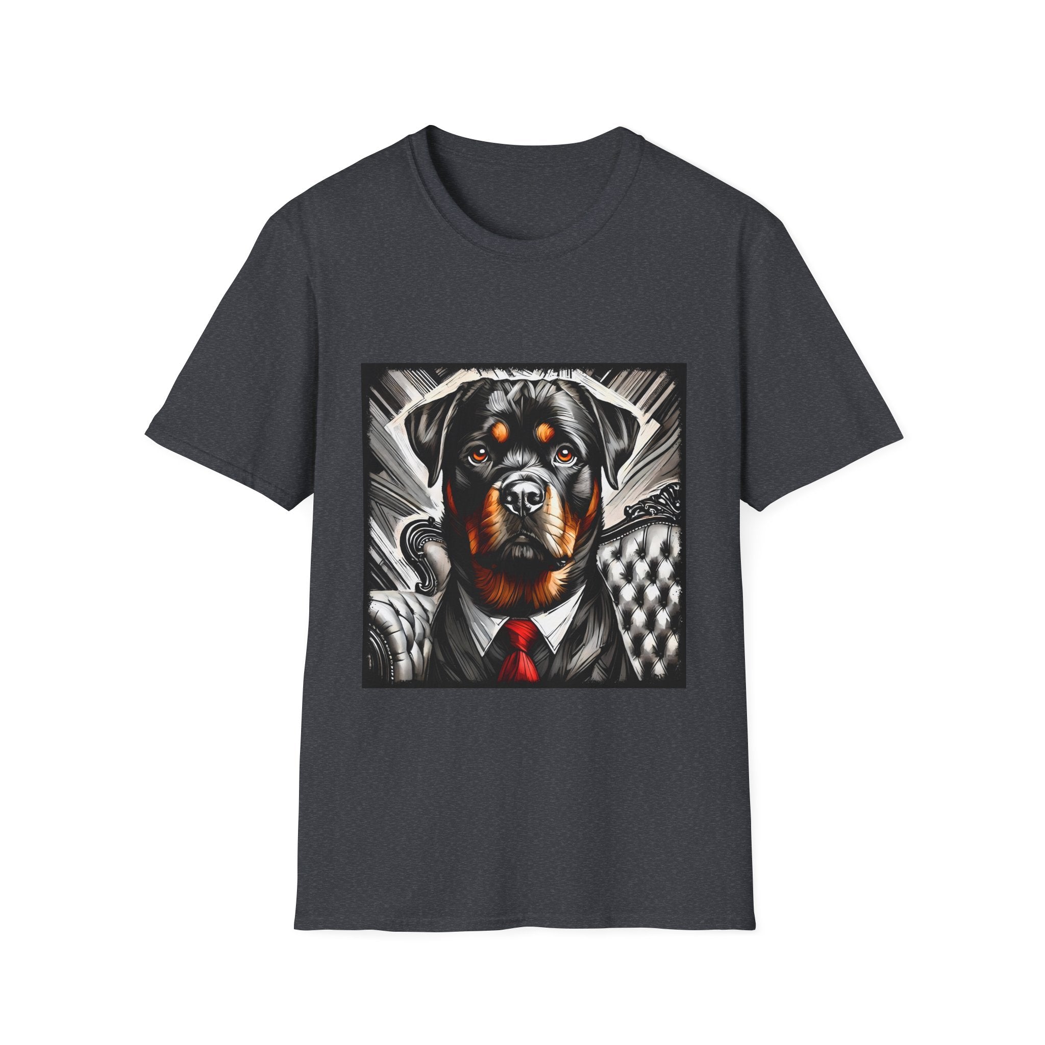 Rottweiler B&W Bold Eyes | Unisex Dog T-Shirt