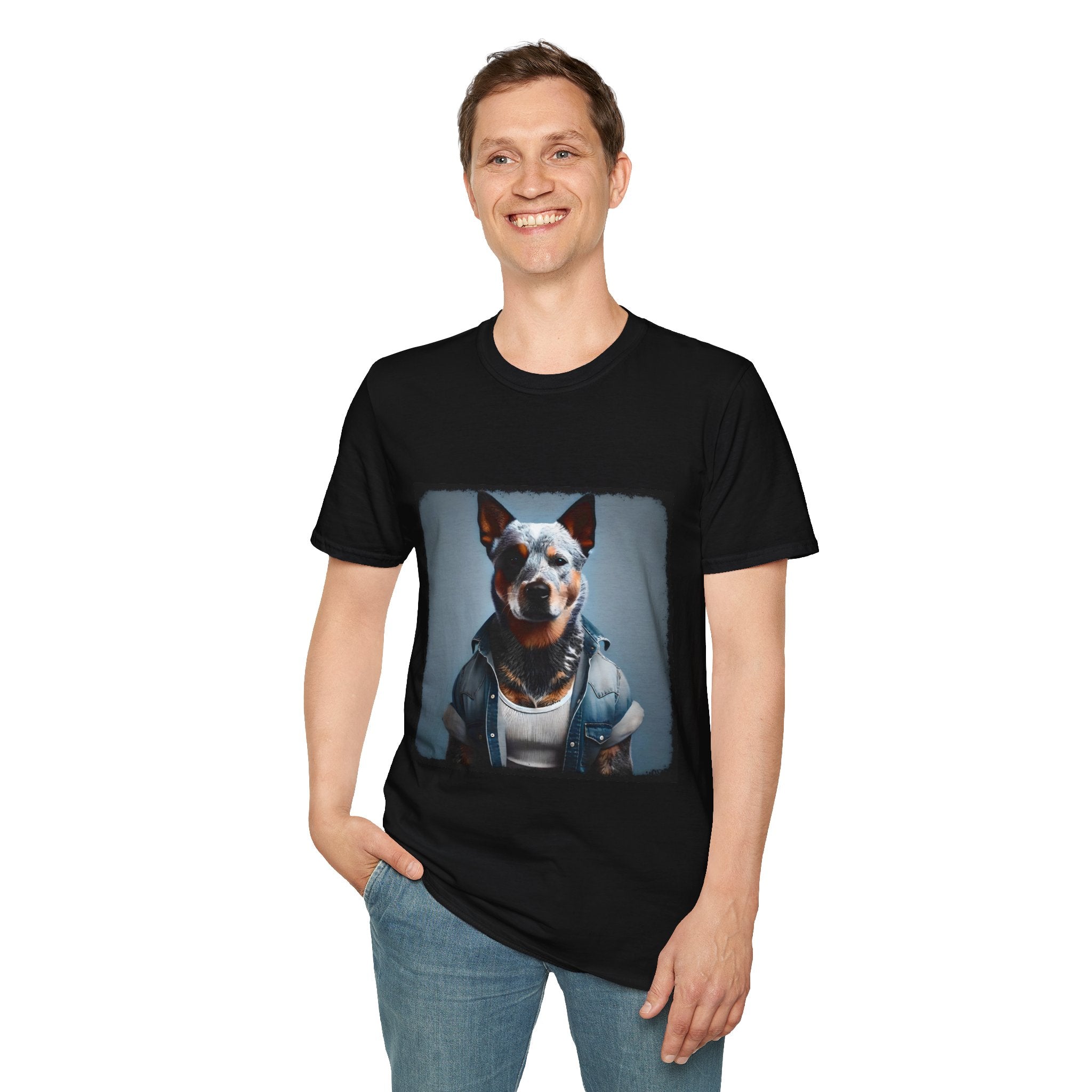 Australian Cattle Dog Denim Dude | Unisex Dog T-Shirt