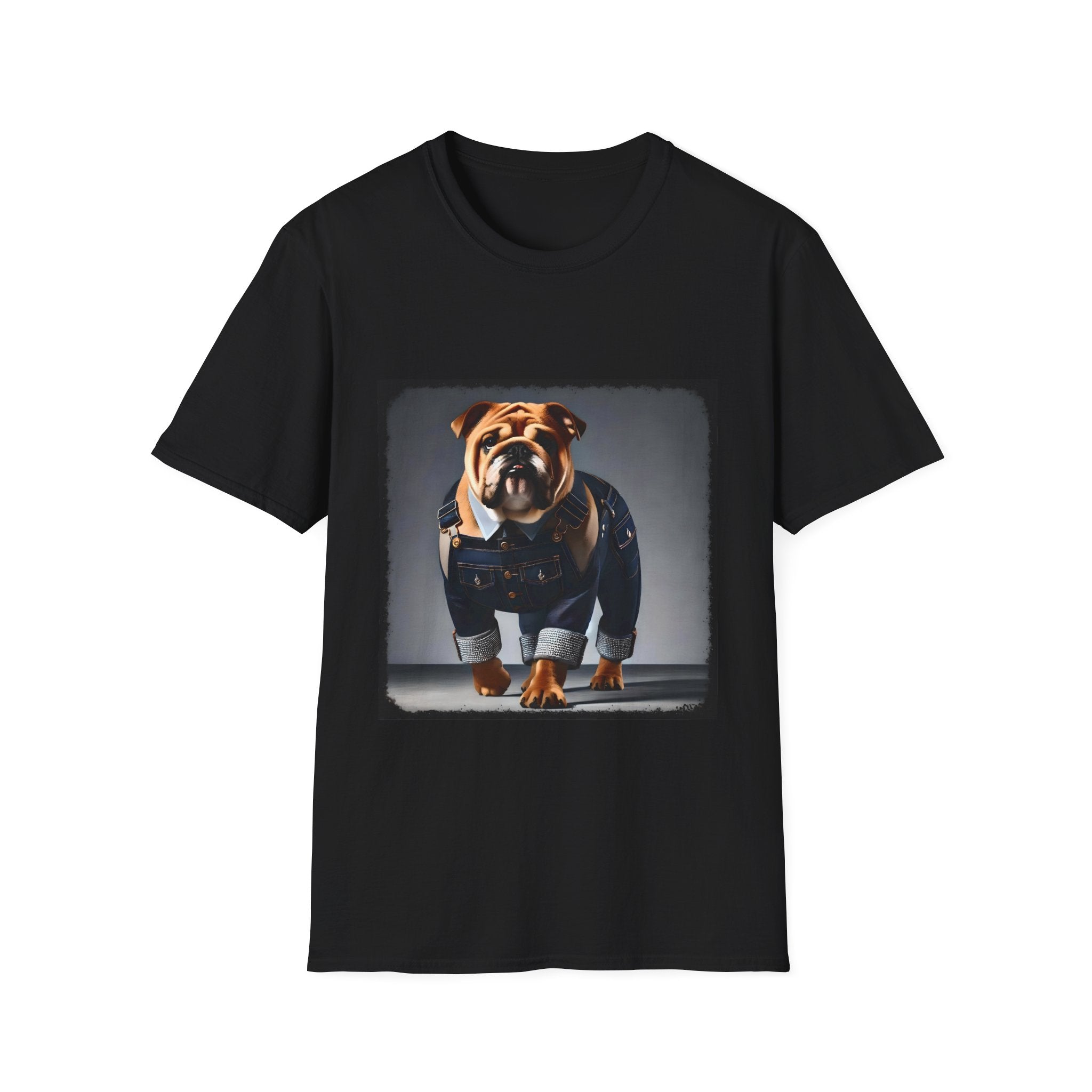 Bulldog Denim Dream | Unisex Dog T-Shirt