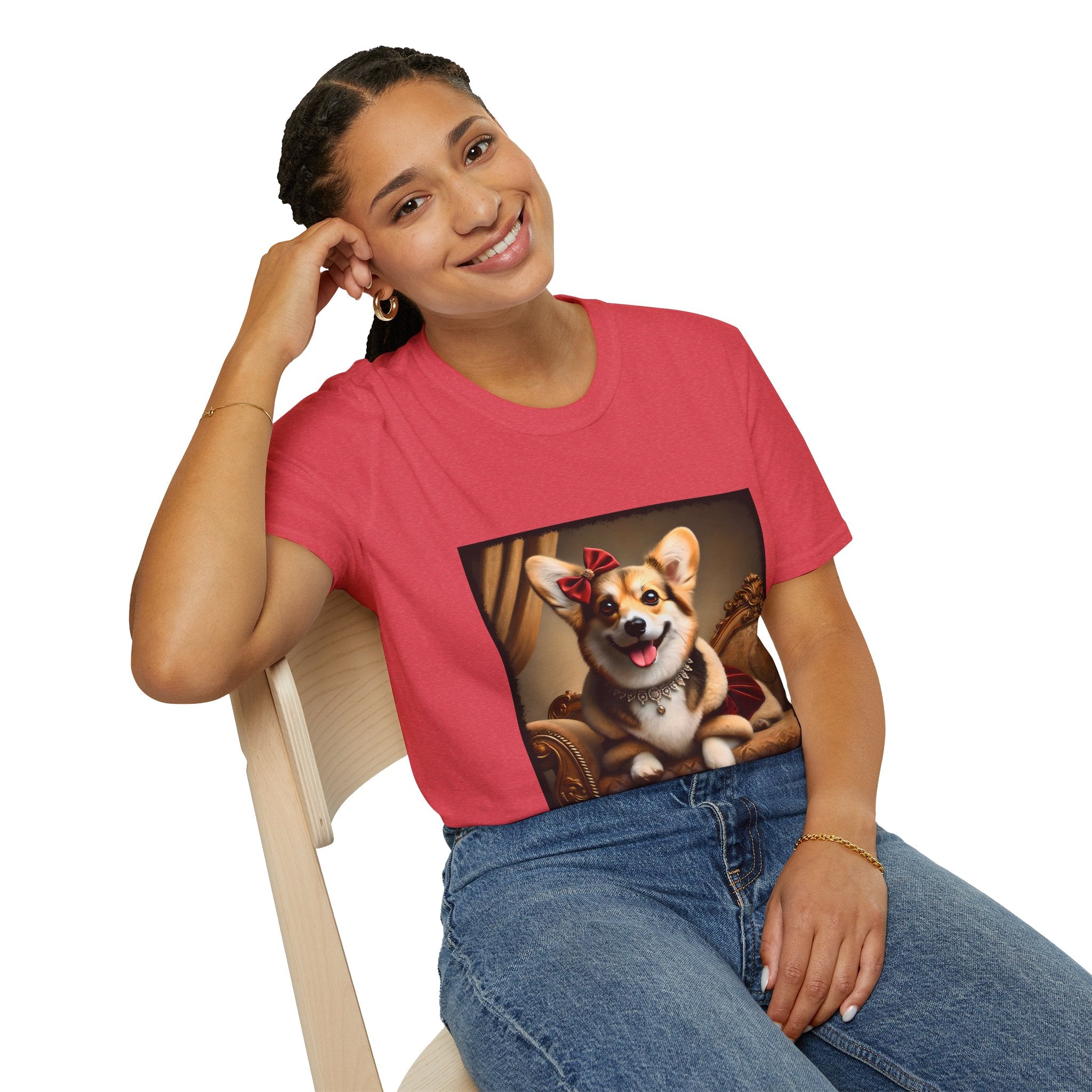 Pembroke Welsh Corgi Red Velvet Princess | Unisex Dog T-Shirt