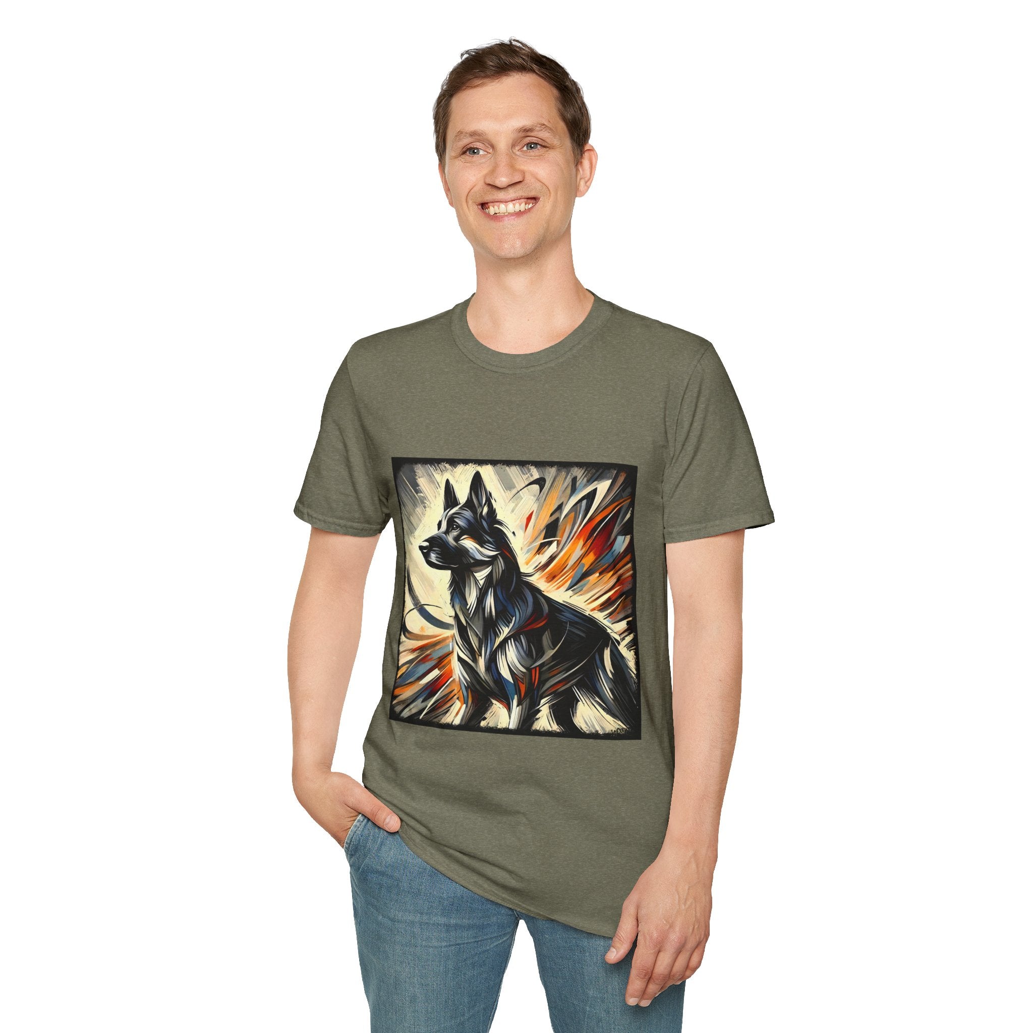 German Shepherd Fire Classic | Unisex Dog T-Shirt