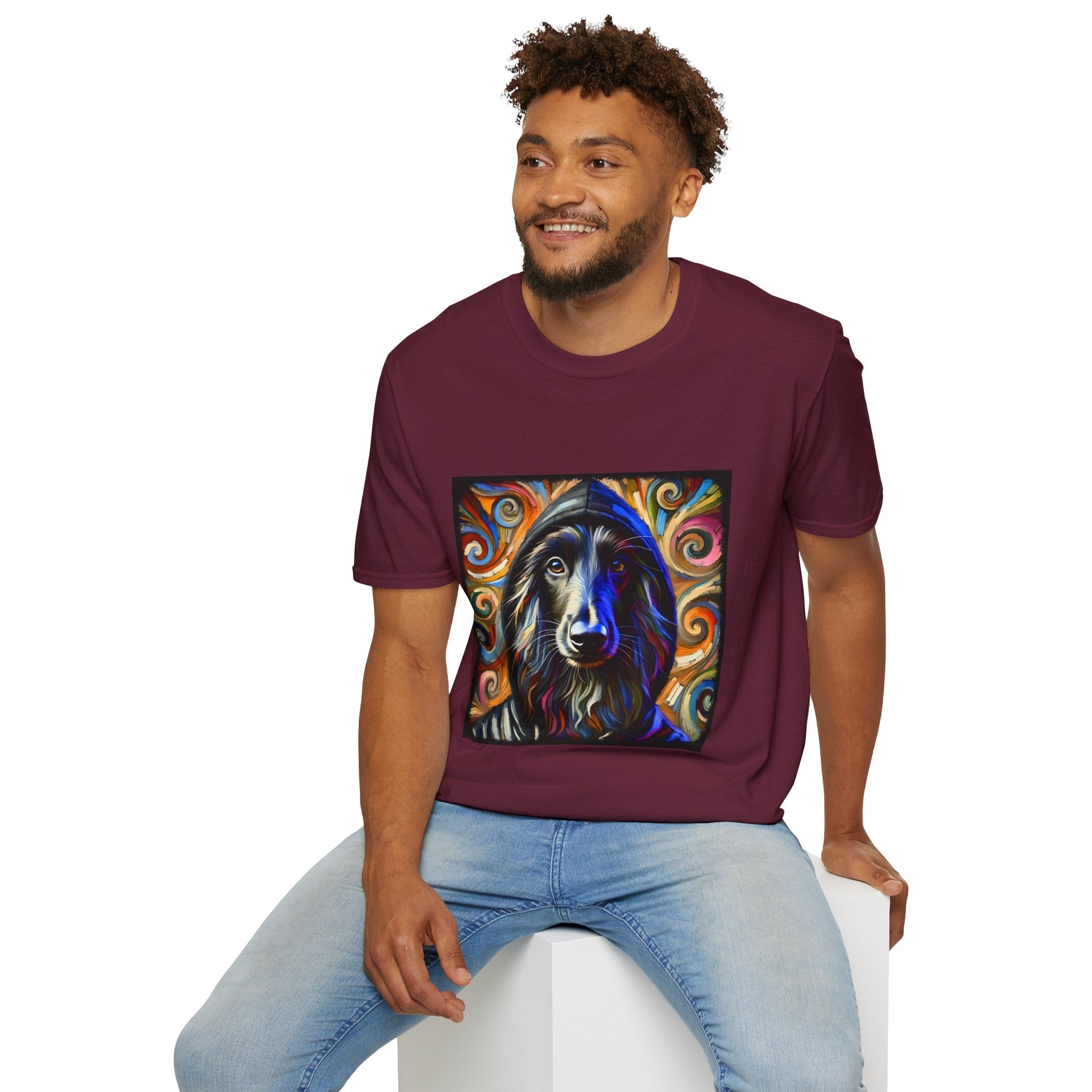 Afghan Hound Hoodie Swirl | Unisex Dog T-Shirt