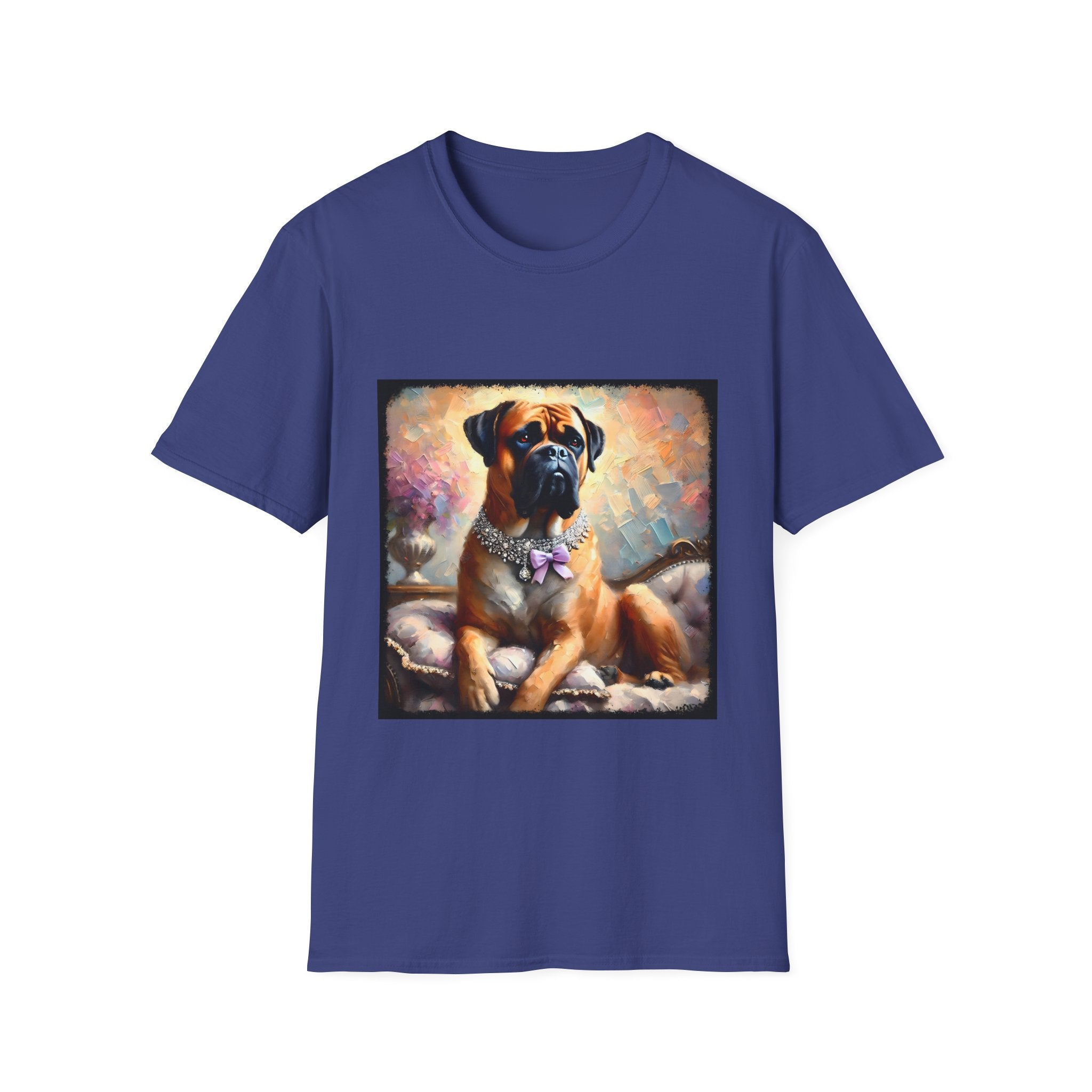 Bullmastiff Purple Bow Classic | Unisex Dog T-Shirt