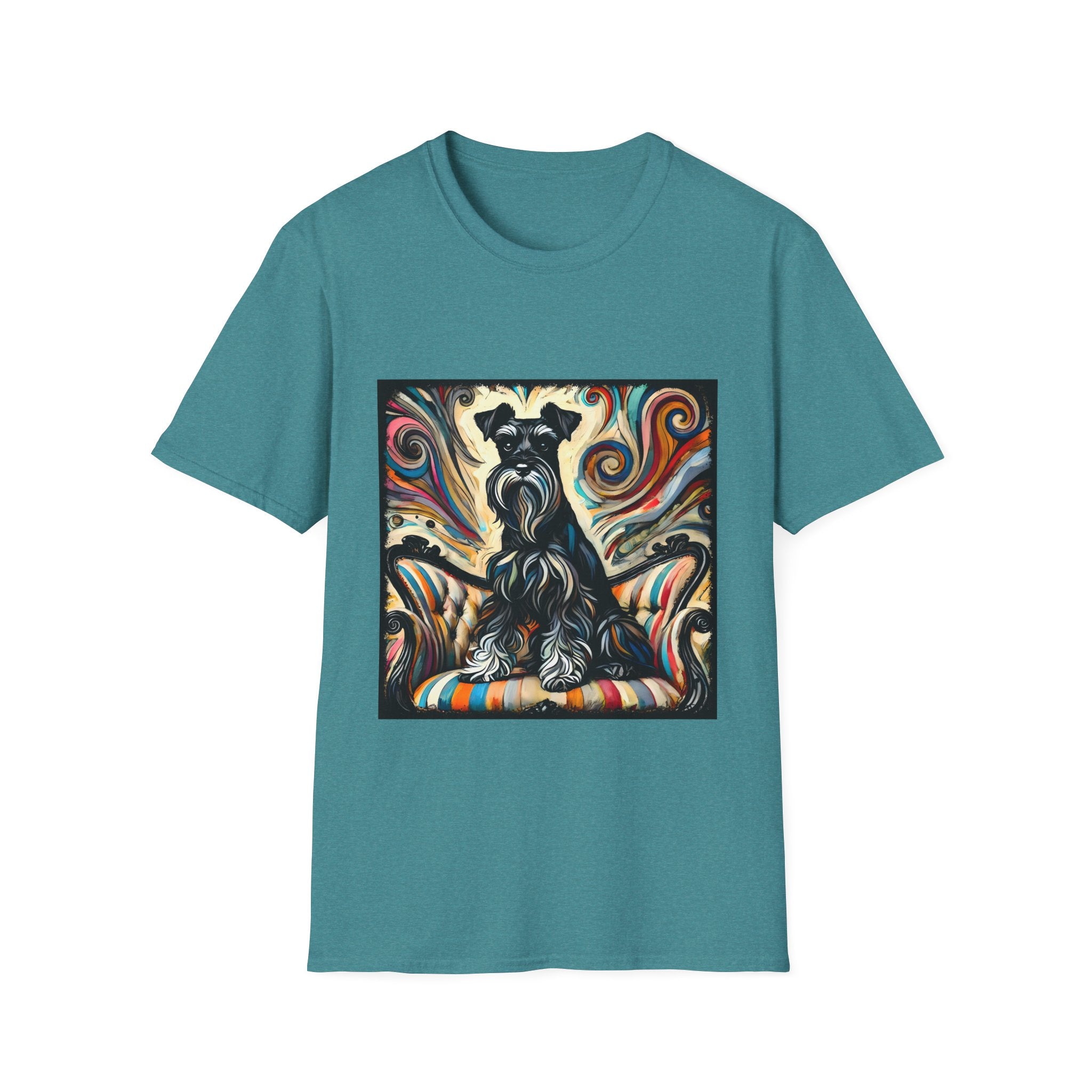 Schnauzer Vivid Swirl | Unisex Dog T-Shirt