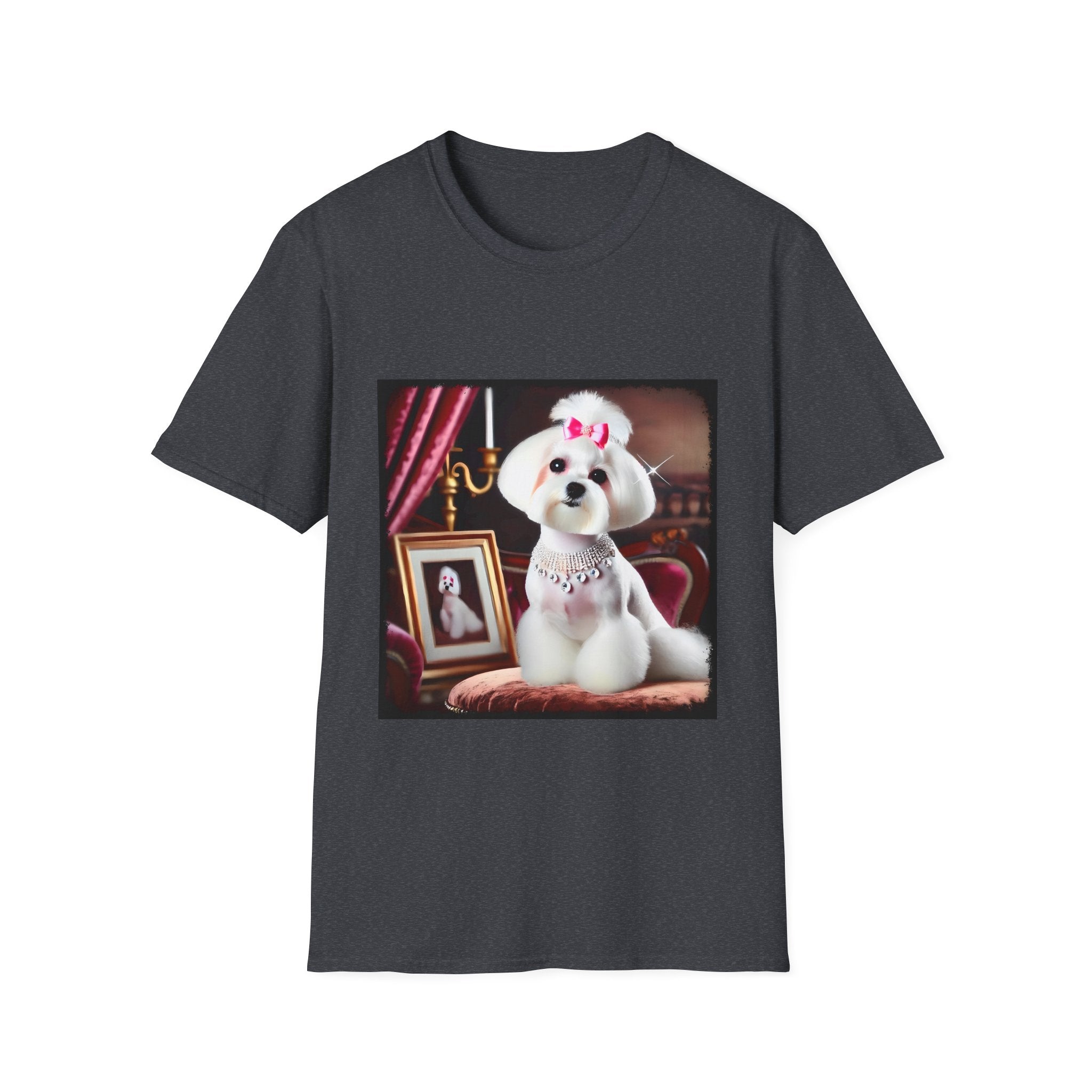 Maltese Pink Princess | Unisex Dog T-Shirt